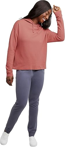 Vista 6 de Hanes Originals Garment Dyed Hoodie, Fleece Pullover for Women