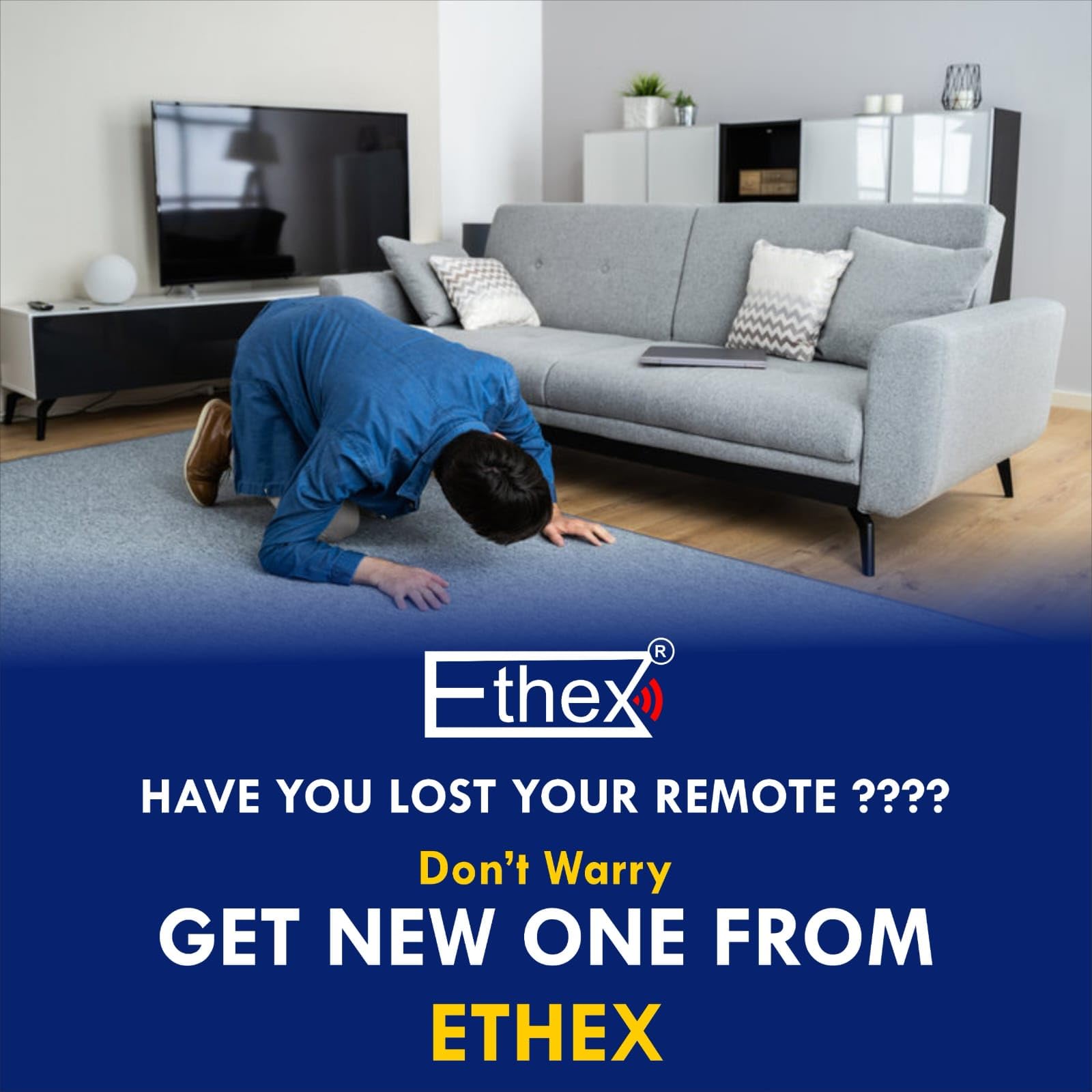 Ethex® Fan Remote Compatible with Original Atomberg Fan Remote 4