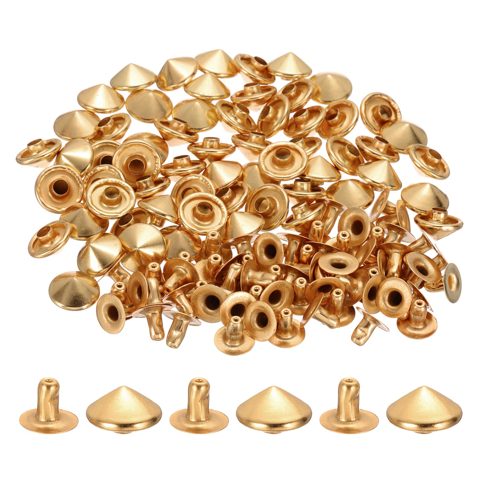 PATIKIL 10mm Spike Rivets