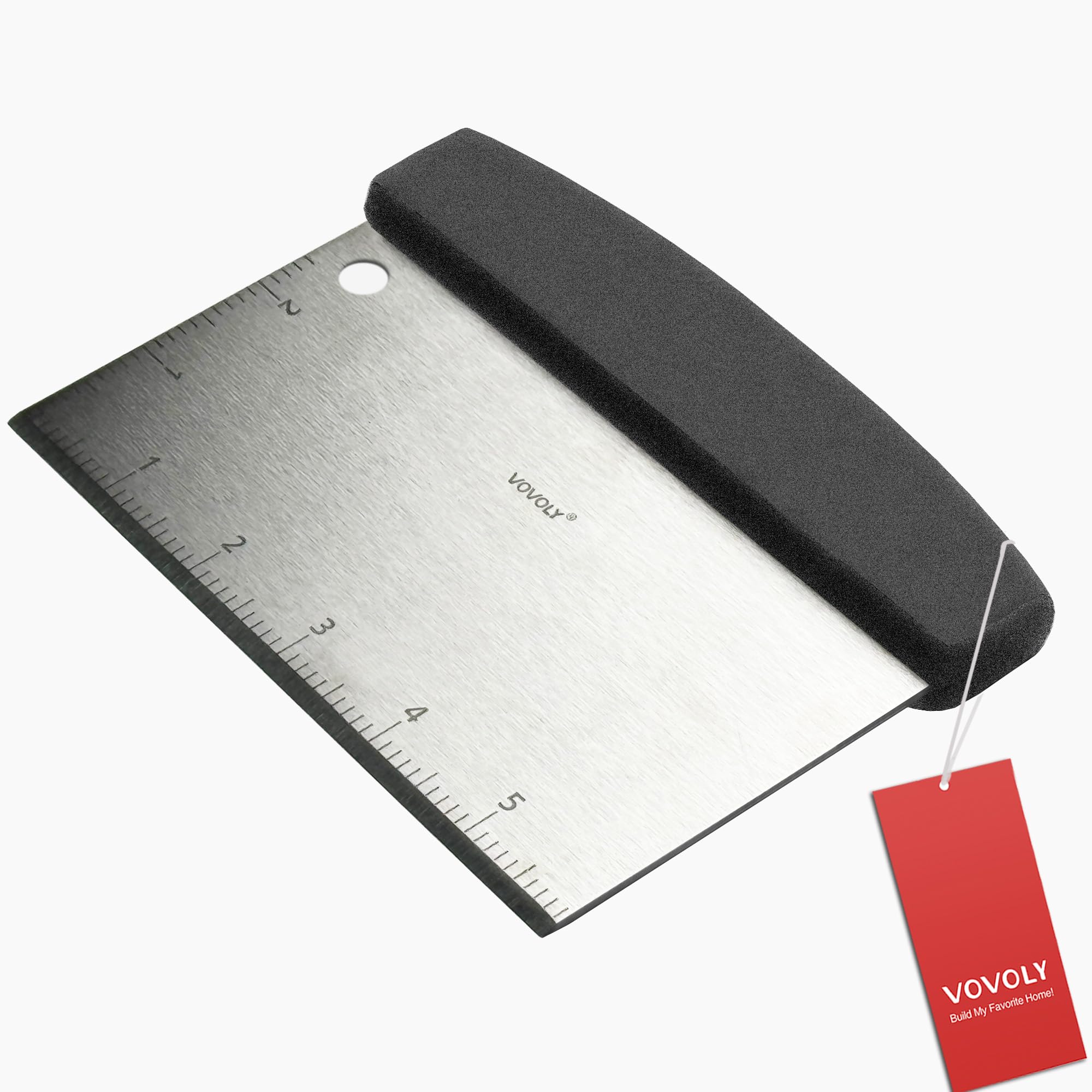 Vovoly Dough Scraper - Stainless Steel Kitchen Tool -12