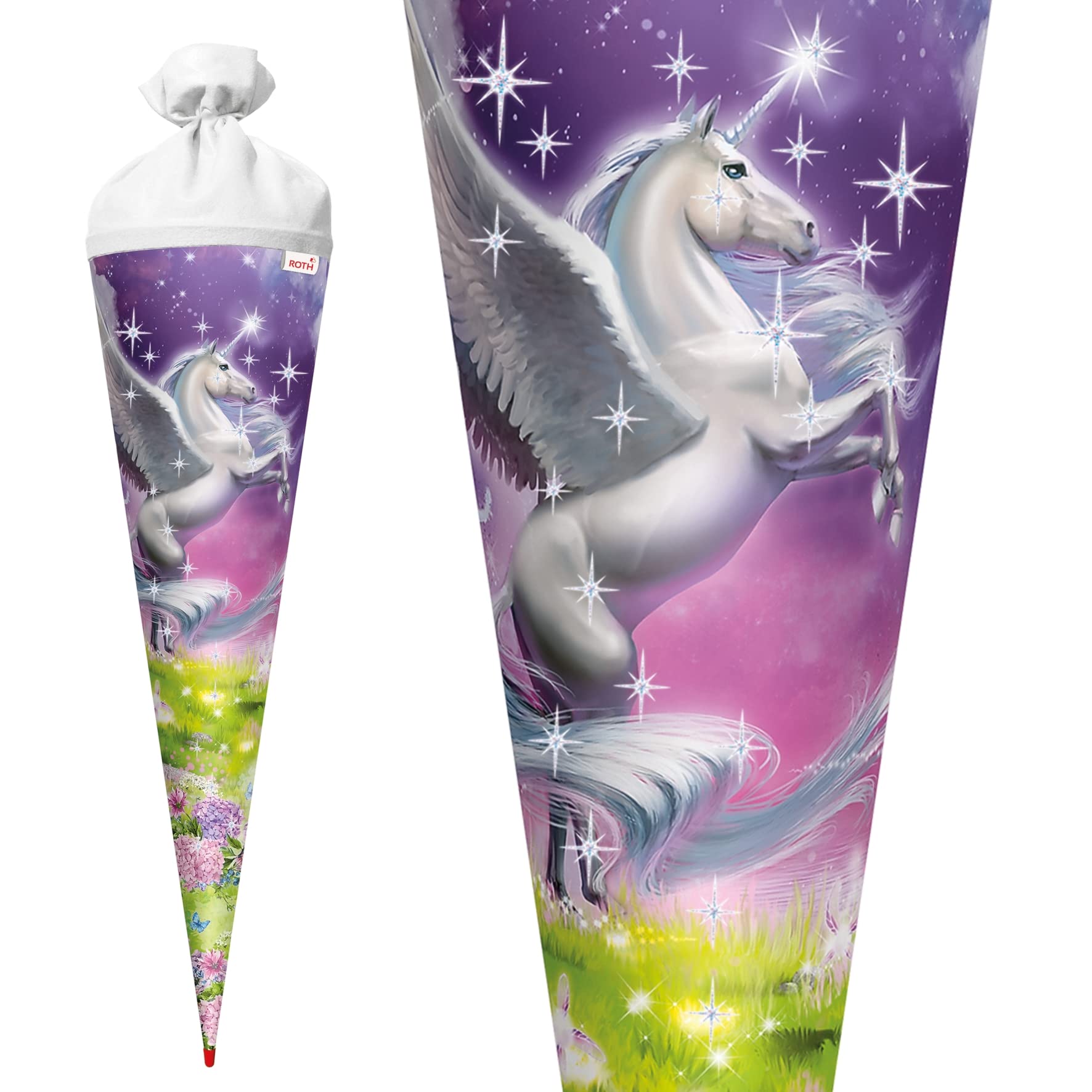 ROTH Grand sac surprise Magic Pegasus 70 cm Rond Fermeture en feutre