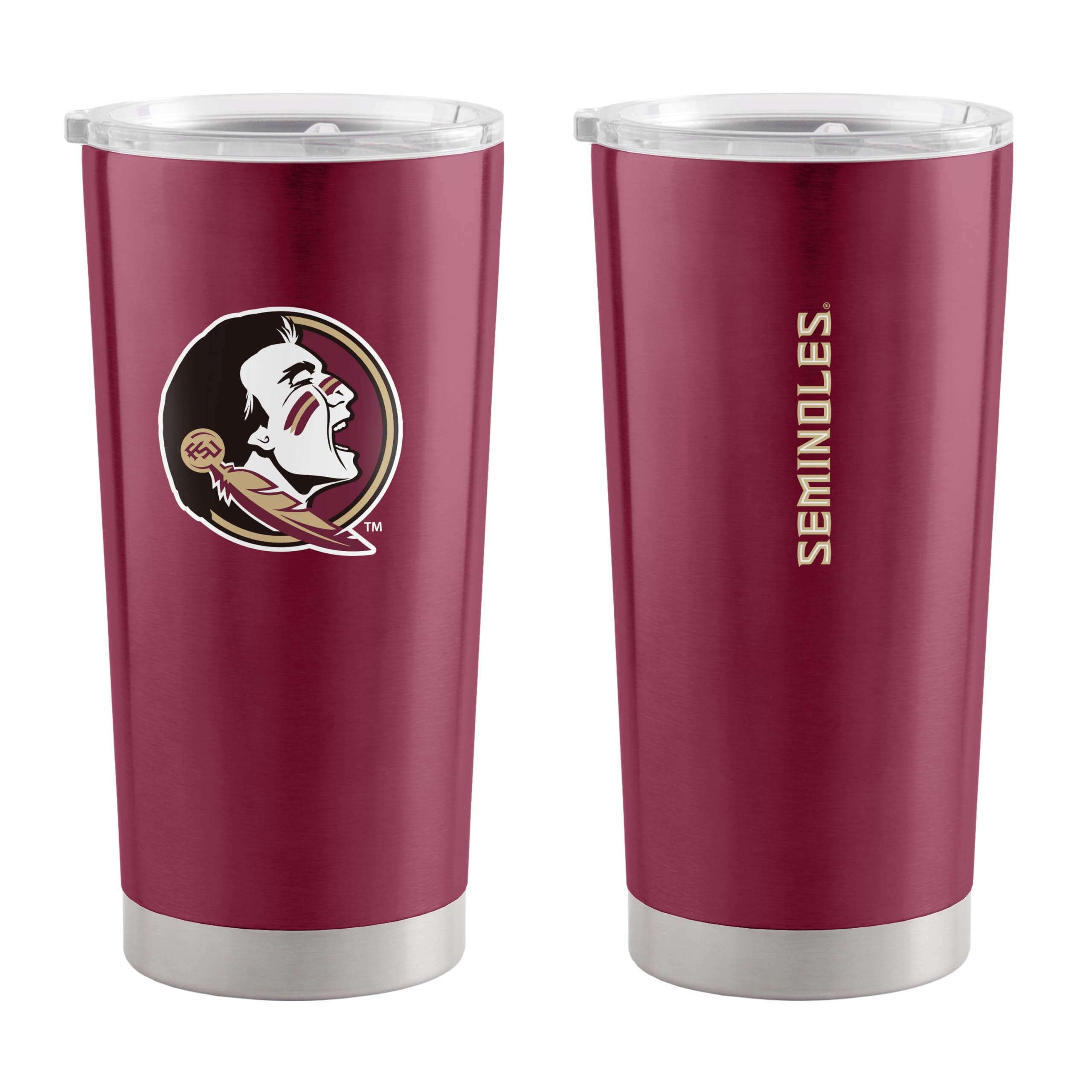 Logo Brands 20 oz Powder Coat Tumbler- Insulated Tumbler with Lid for Water, Iced Tea or Coffee, Smoothie and More