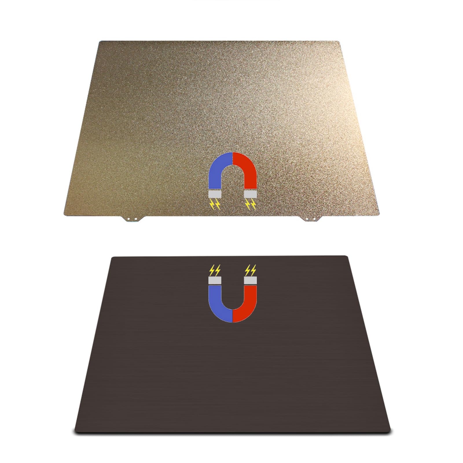 Seitliche 430 x 430 mm, pulverbeschichtete flexible Platte, Befestigung für verbesserten 3D-Druck, hohe Haftung, Druckbett