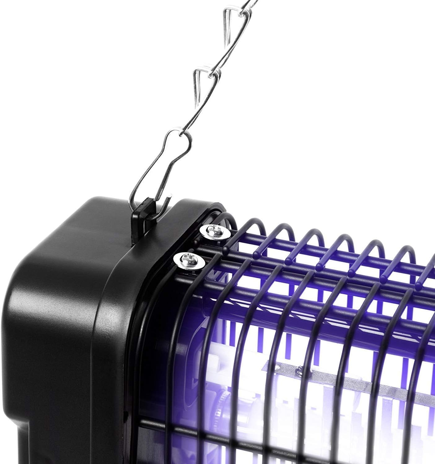 Duronic Fly Killer FK8412 | UV Light Kills Mosquitoes and Flying Insects | Small Size | Slimline | Ceiling or Wall Mountable | Indoor Pest Control | 12W Electric Ultra Violet Zapper | 2x 6W Bulbs