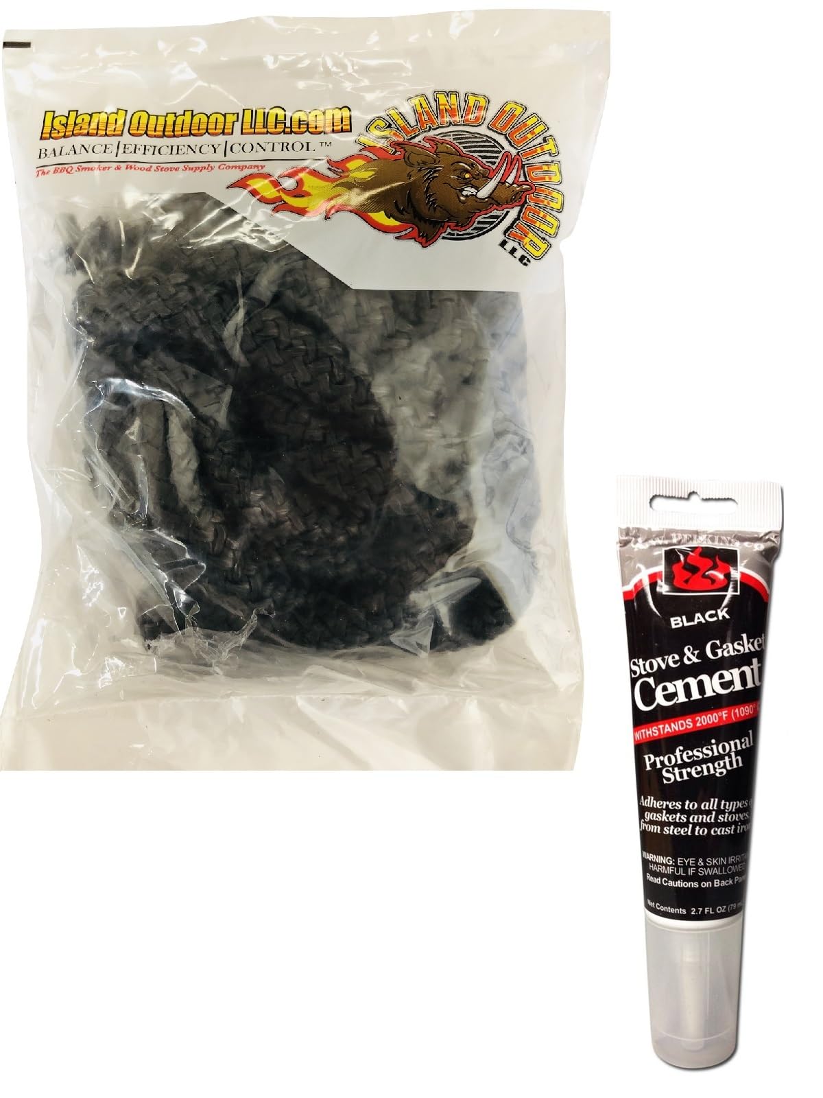 LavaLock Wood Stove Replacement Gasket & Glue for