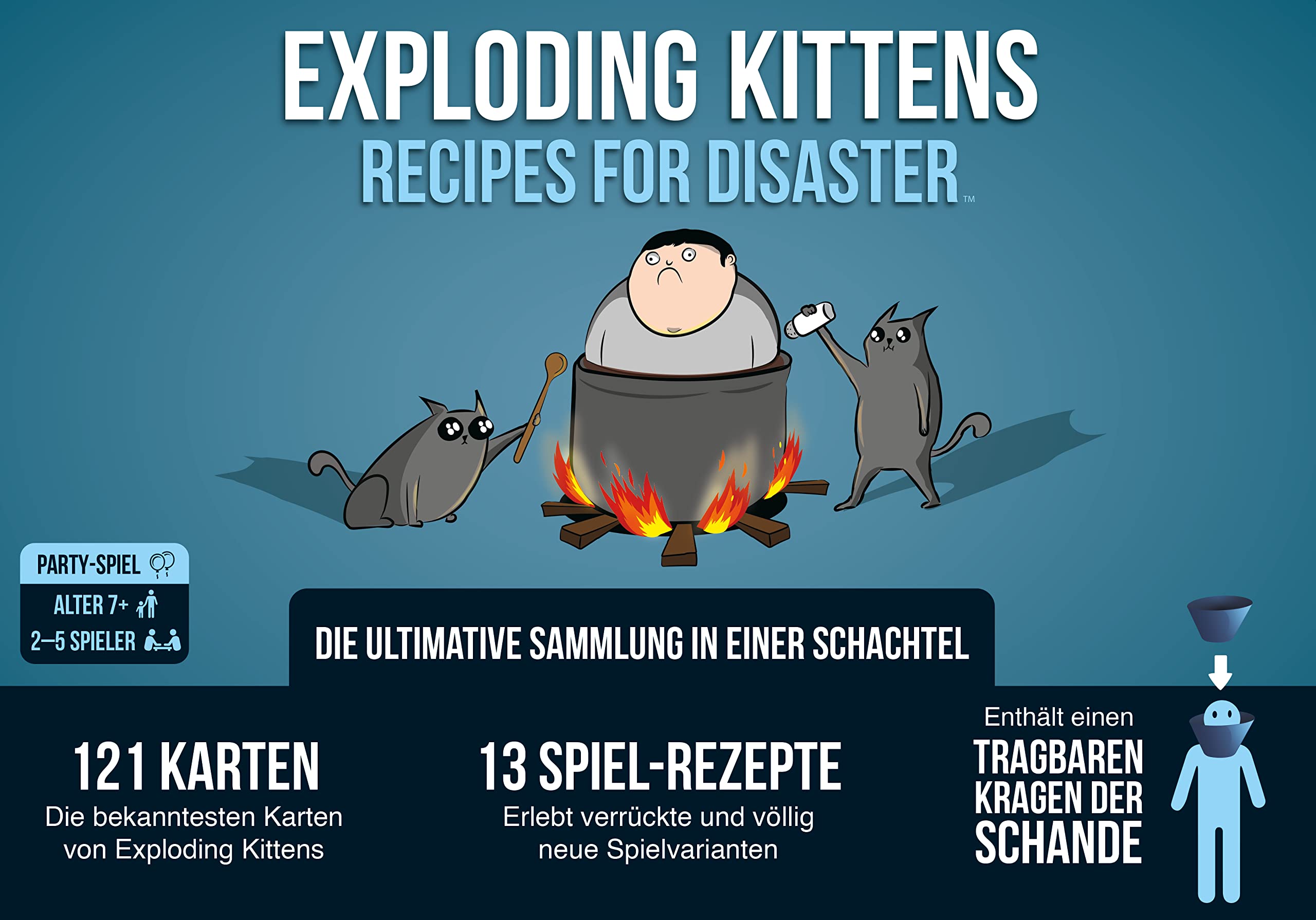 Asmodee Exploding Kittens: Recipes for Disaster 15 min Jeu de cartes Fête - Version Anglaise
