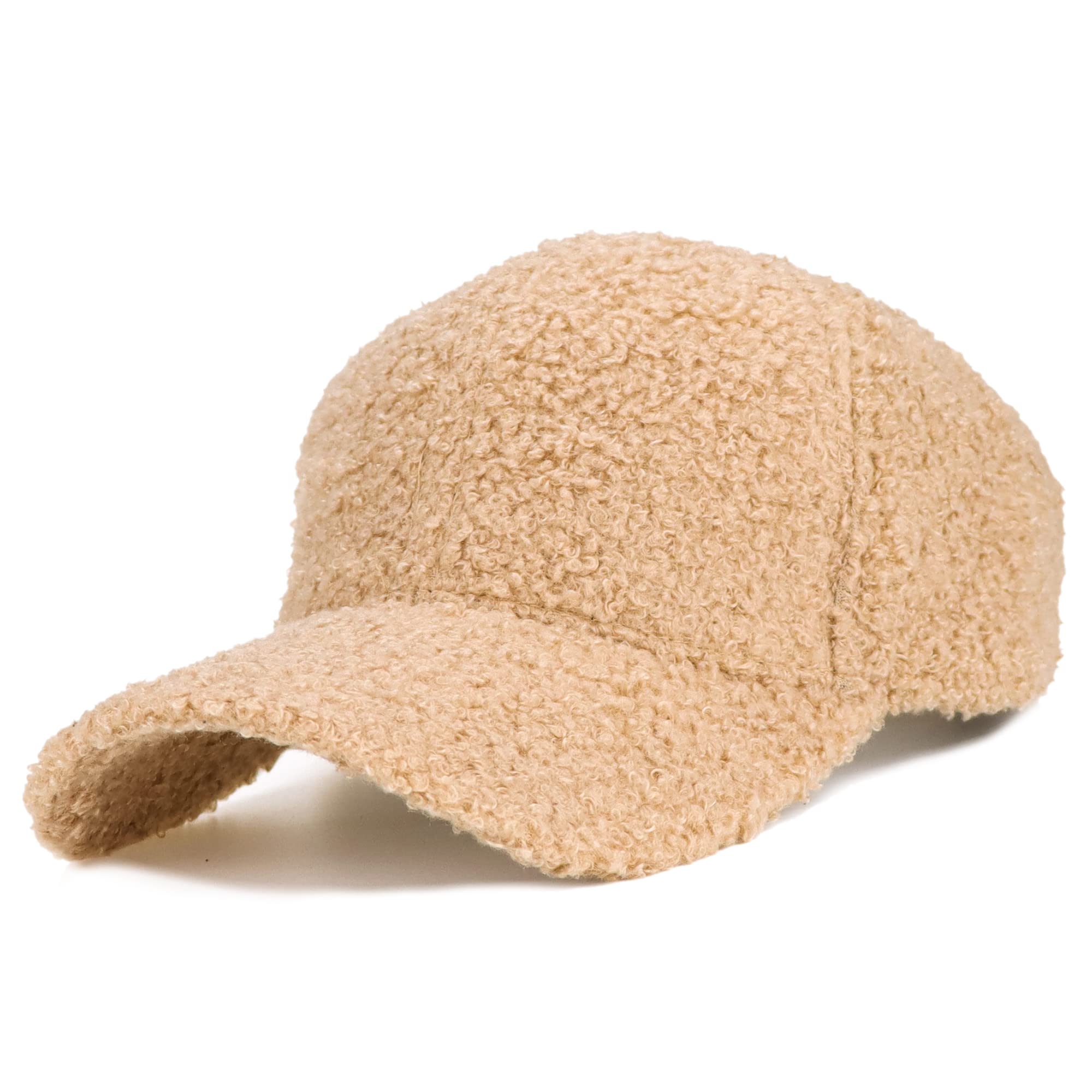 MealahWinter-Warm Baseball-Hat for Womens Faux-Lamb-Wool Adjustable Baseball Cap