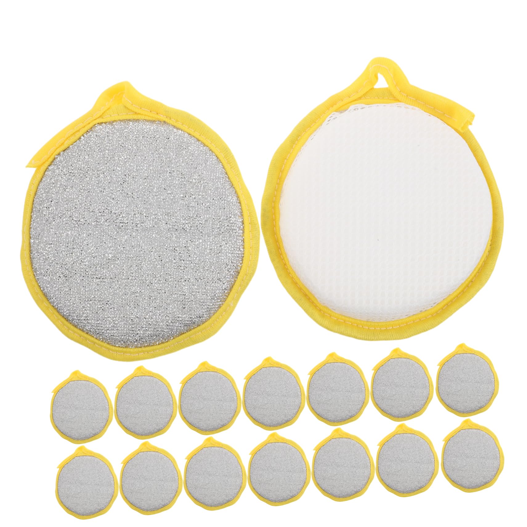 Esponjas de Cocina Resistentes y Multiusos para Fregar Platos Set de 30 Estructura Doble Cara y Orificio para Colgar para Limpieza del Hogar
