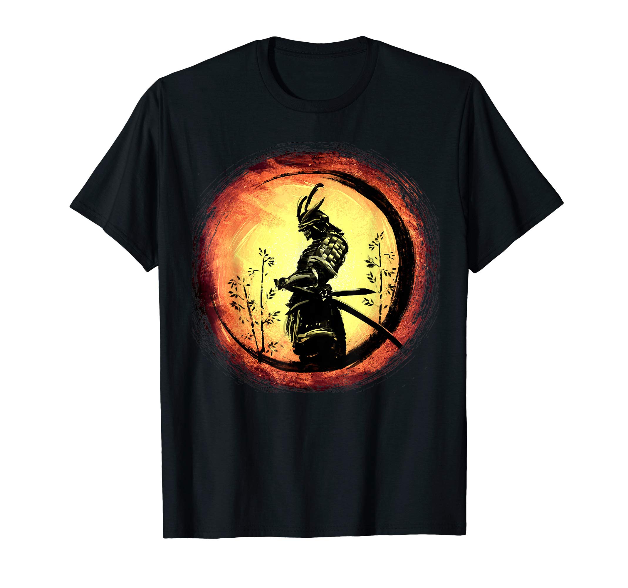 Japanese Martial Arts Fan Japan Culture TShirtSamurai Bushido Tee Japan Warrior Japanese Retro Art Print T-ShirtOEKO-TEX STANDARD 100