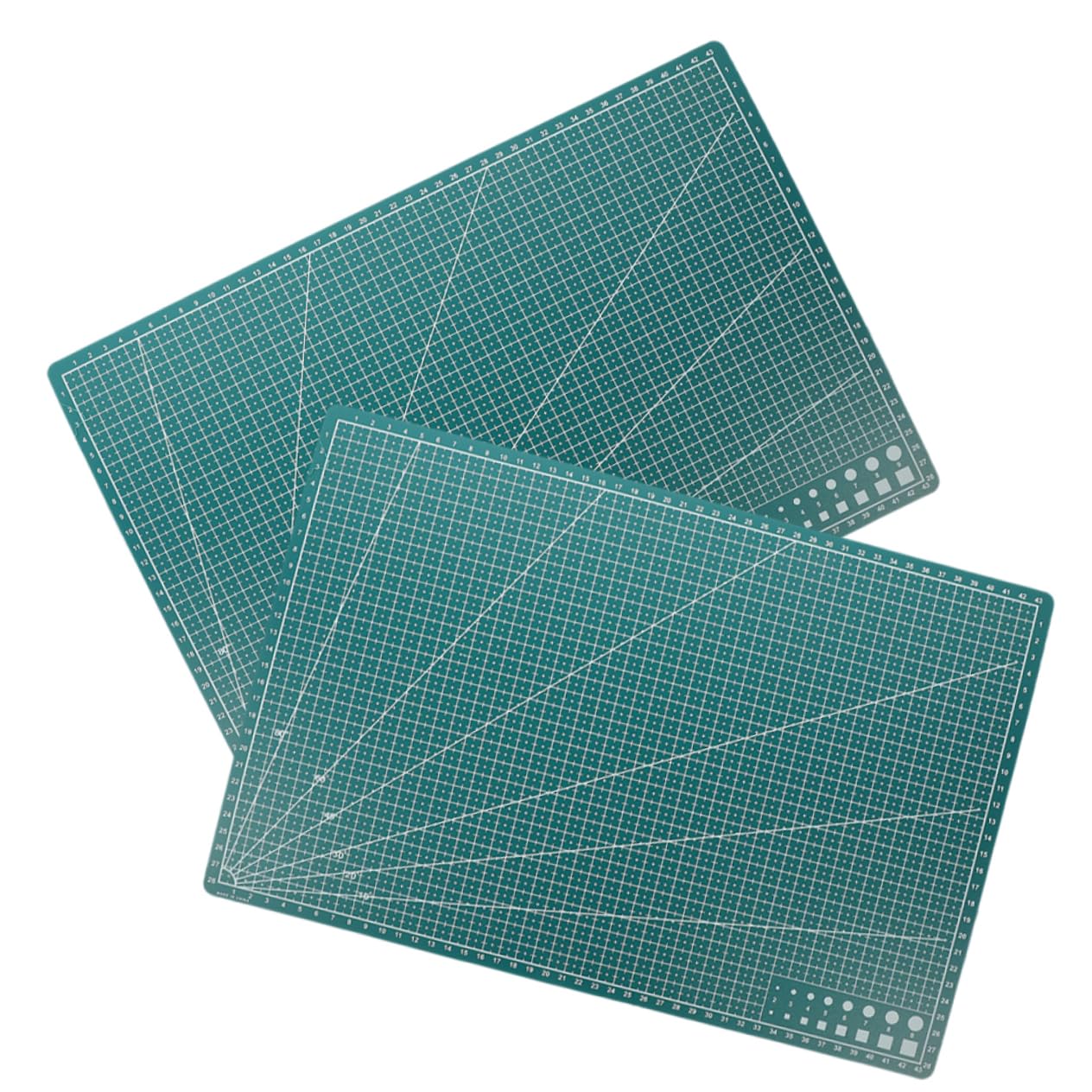 IWOWHERO Reusable Cutting Mats Pcs Plastic Cutting Mats Flat Surface No Burrs for Quilting Scrapbooking Engraving Art Handcrafts for Teachers Students Craftsmen