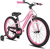 JOYSTAR NEO 20 Inch Kids Mountain Bike with Training Wheels & Dual Handbrakes - Boys Girls Ages 5-9, Sturdy Steel Frame
