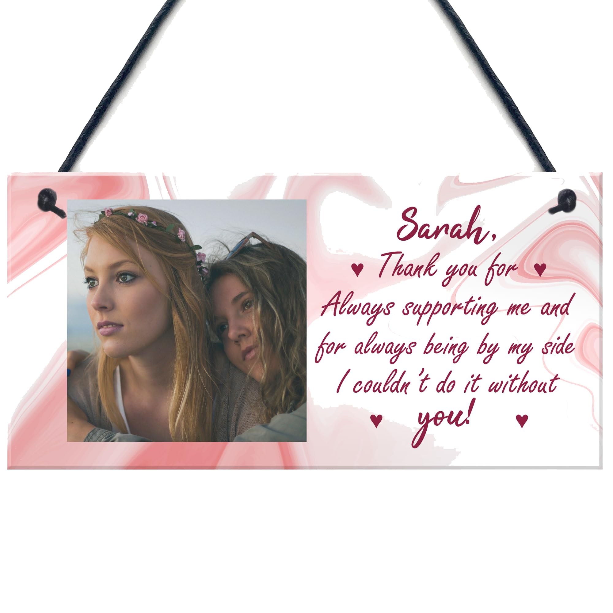 Red Ocean Personalised Gift For Friend Novelty Photo Gift Best Friend Friendship Gift For Her