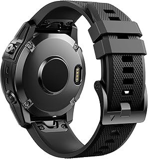 ANCOOL Compatible with Fenix 5 Bands Easy Fit 22mm Width Soft Silicone Watch Bands Replacement for Fenix 7/Fenix 6 Pro/Fenix 6/Fenix 5 Plus/Forerunner 945/Approach S62 Smartwatches