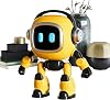 Intelligent Desktop Robot - AI Powered Talking Assistant, Language Education Tool | Personal Electronic Pet for Storytelling, Trivia, Party Fun, Home Schooling Aide