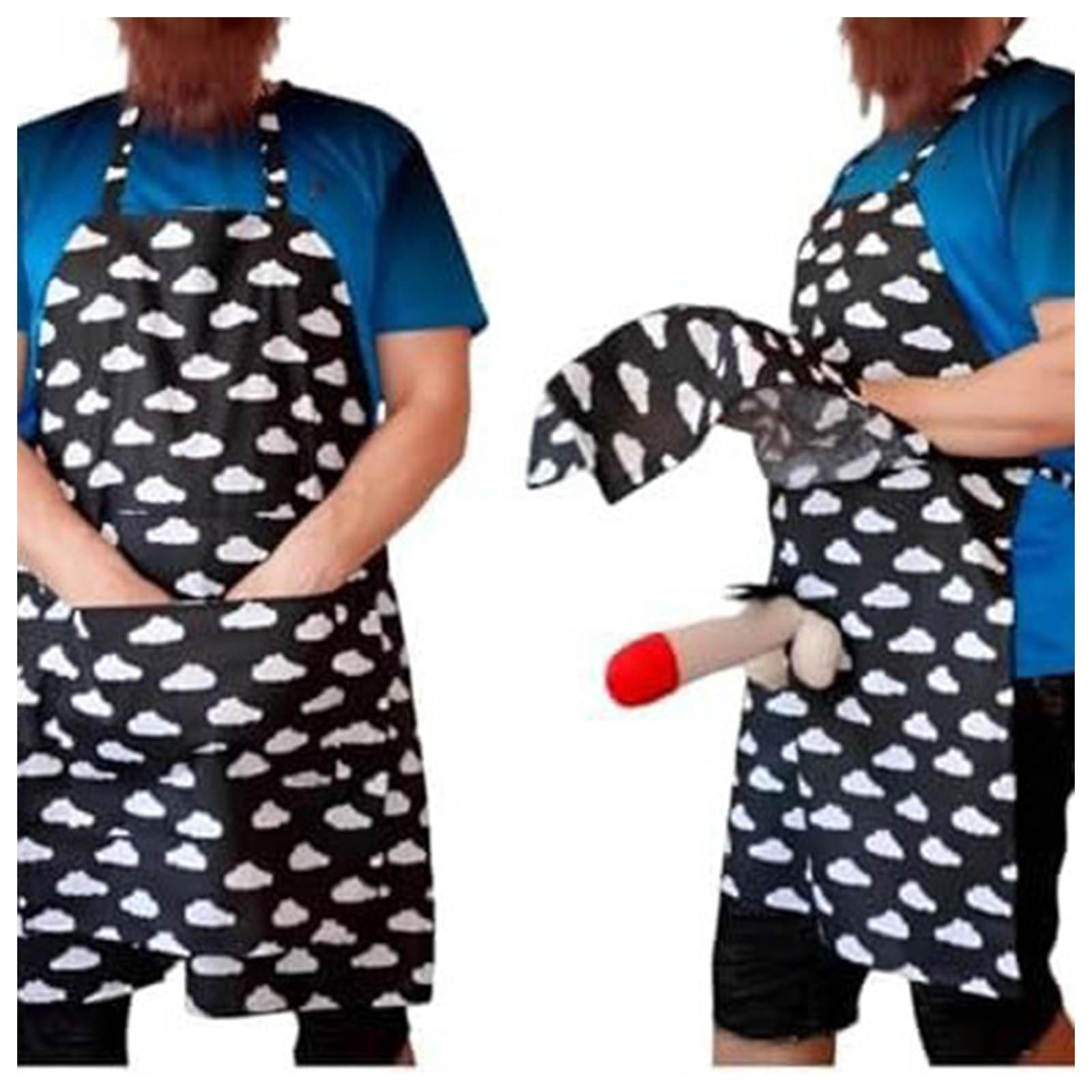 Generisch Ultimate Funny Apron | Surprise Hidden in Pocket! Funny Novelty Apron for Adults, b, One Size