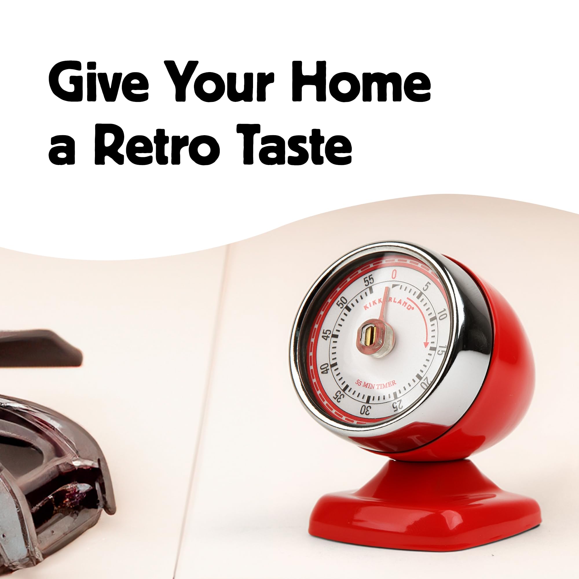Amazon.com: Kikkerland Vintage Streamline Timer – Retro Decor for