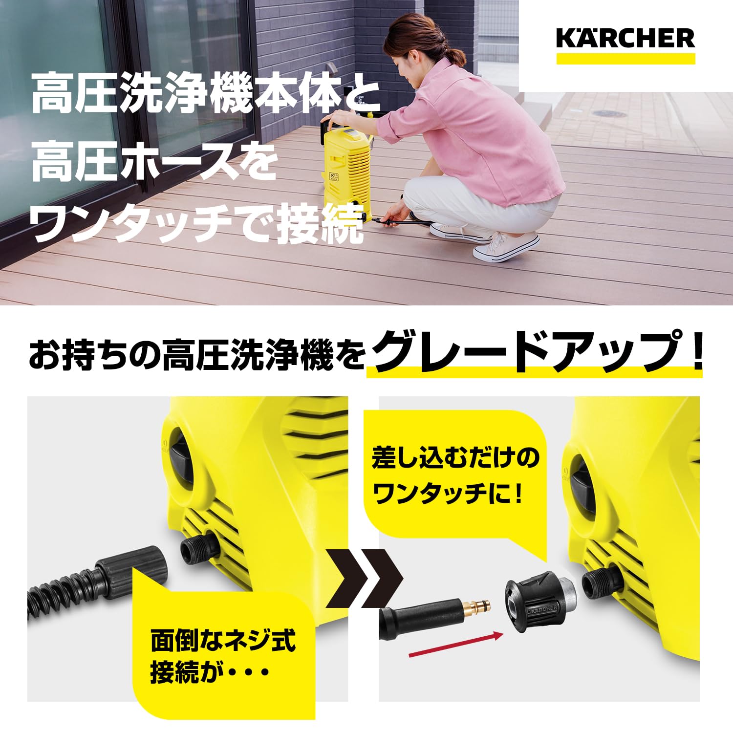 Amazon.co.jp: 【純正品】ケルヒャー(Karcher) クイックコネクトキット 