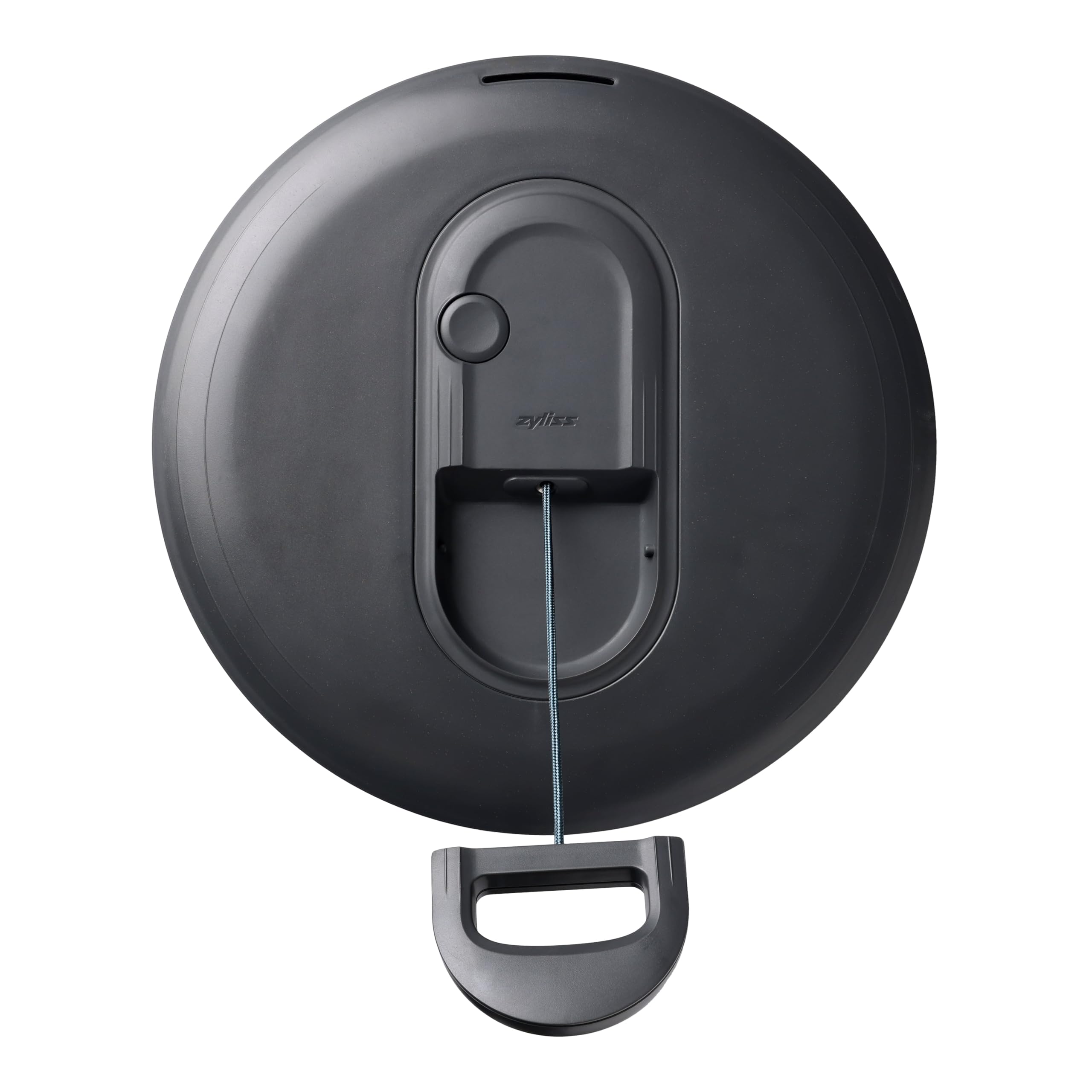 Zyliss Easy Spin Clásico Centrifugadora Lechuga Pequeña 3,5 L, Tecnología AquaVent™, Cuerda y Botón de Parada, Salida de Drenaje, Antideslizante, Sin BPA, Escurridor de Lechuga, Ensalada, Gris