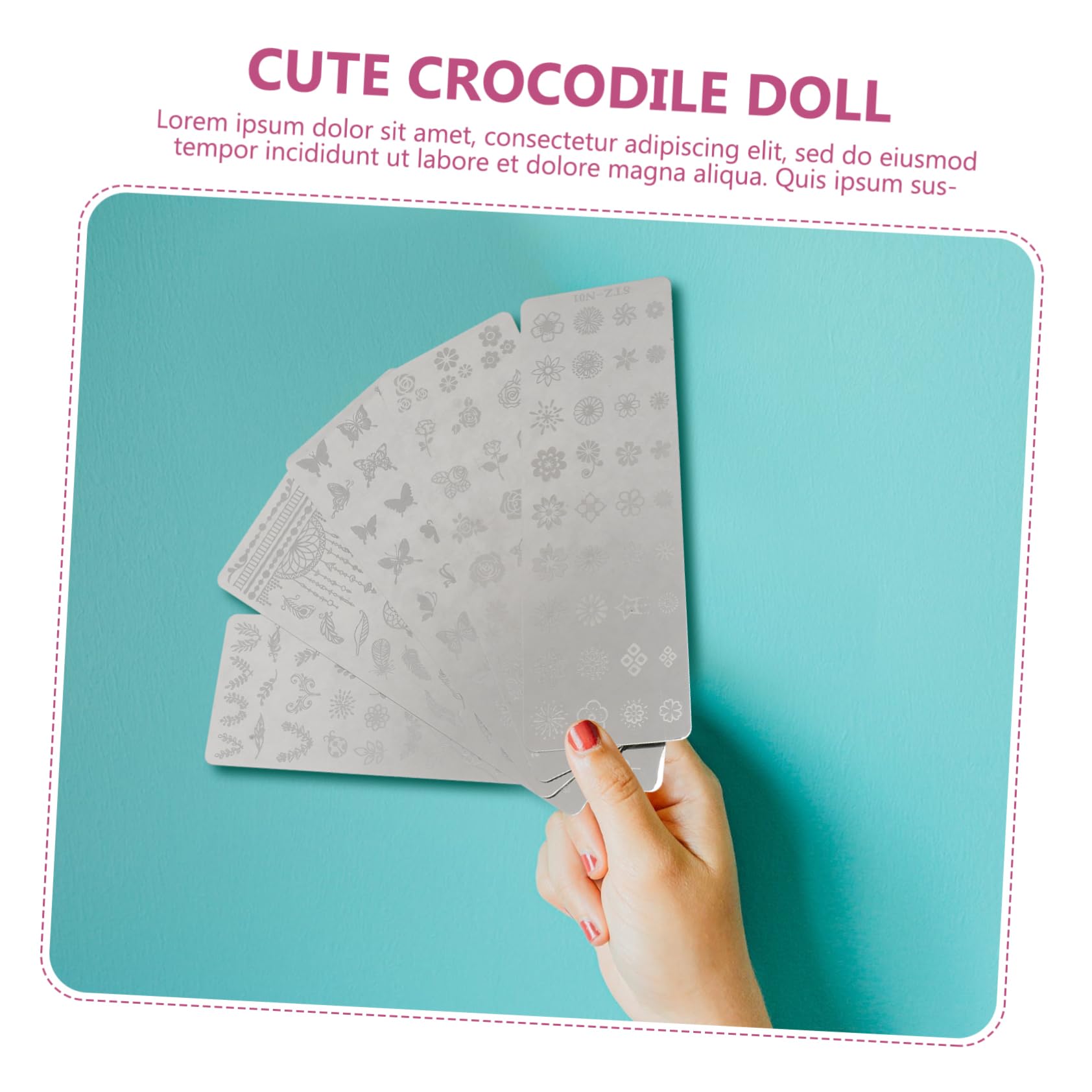 Healeved 15pezzi Piastre Per Timbratura Unghie Stencil Decorativi Per Nail Art Con Motivetti Floreali e Farfalle Per Manicure Fai Te e Saloni Di Bellezza