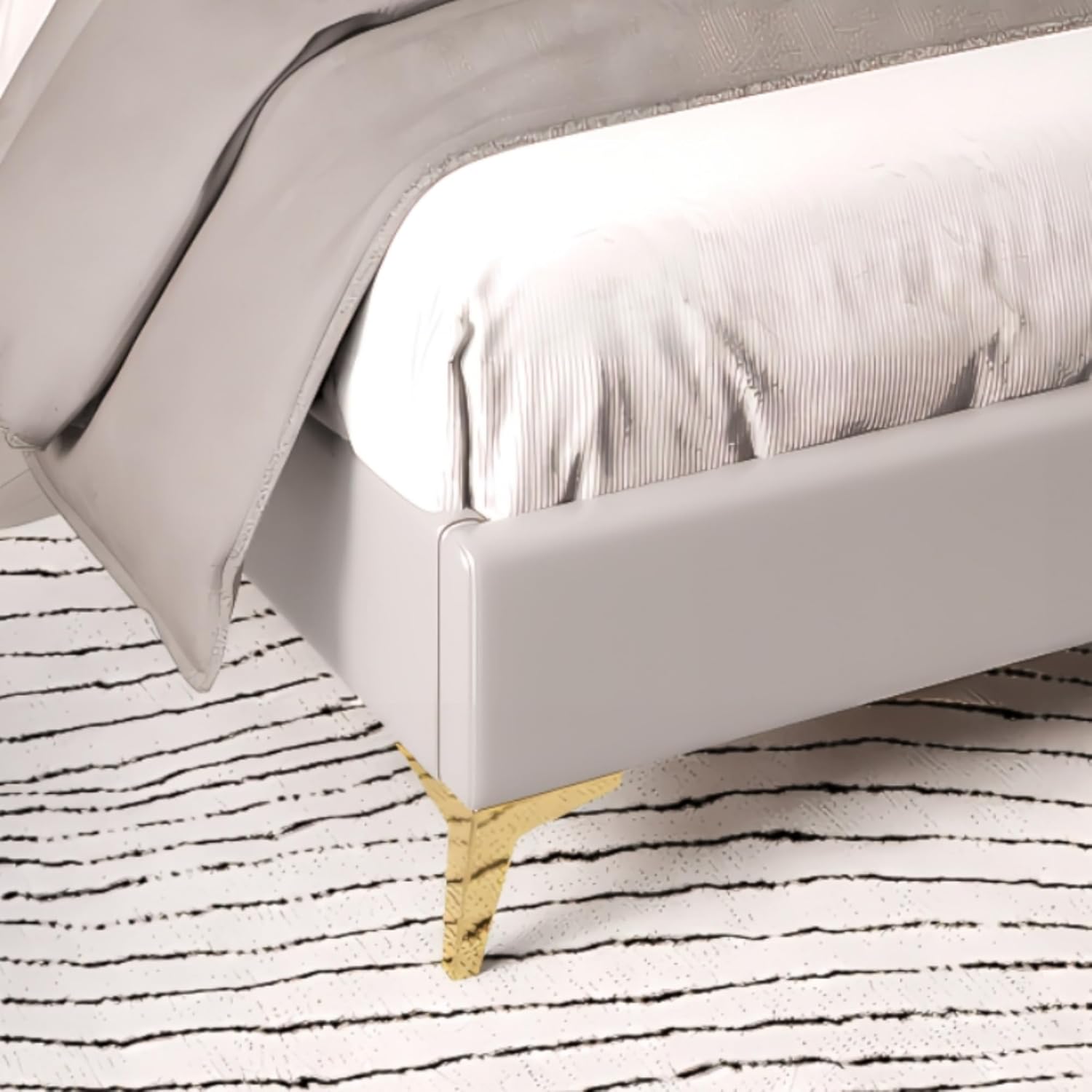 Close-up of decorative metal leg