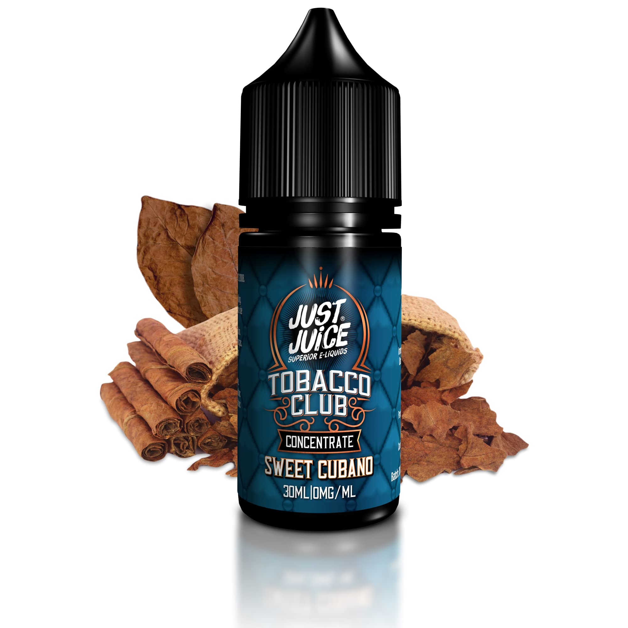 Just Juice Superior E-Liquids Vape Concentrate, 30ml e-Liquid, Makes up to 150ml of Vape Liquid, 100% PG, DIY, use as Stand-Alone Flavour or Blend to Make Your own Creations, Sweet Cubano