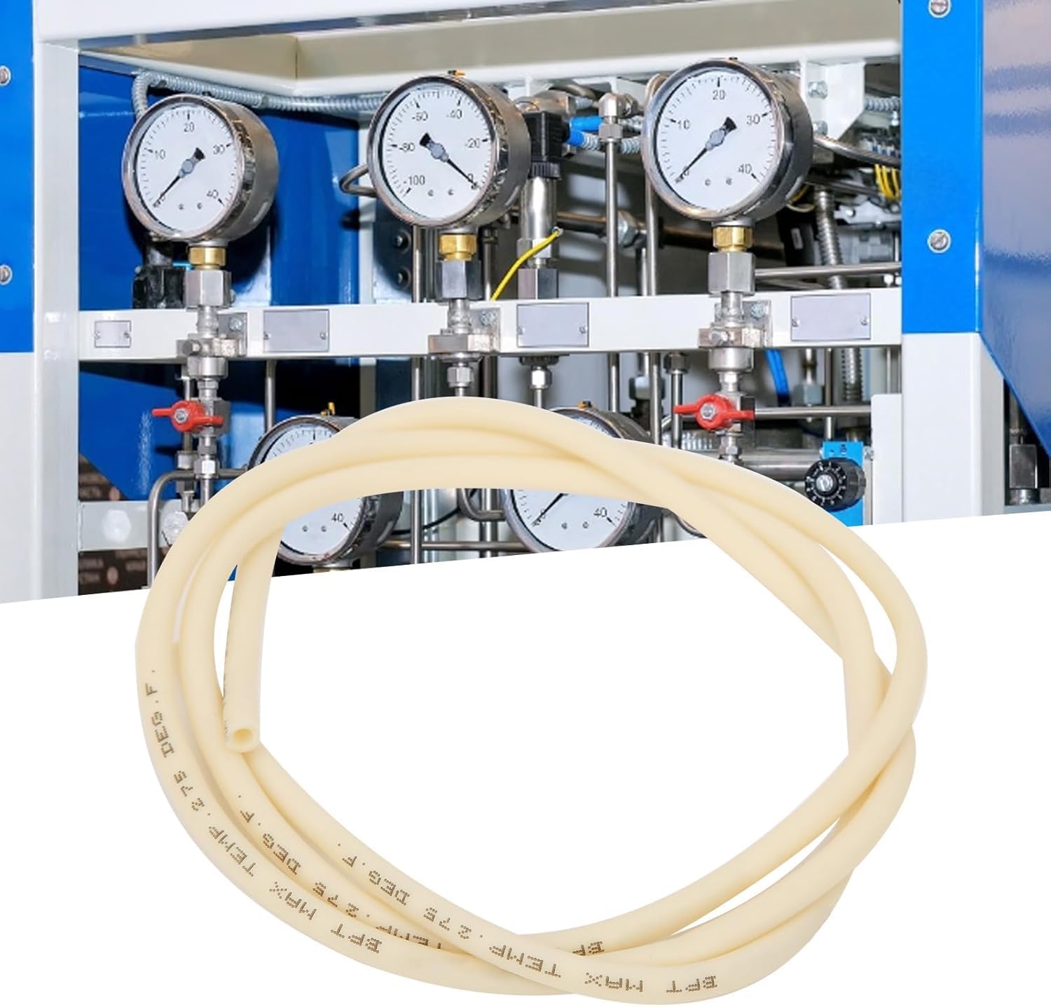 Manguera de Goma para Bomba Peristáltica 1 Metro Tubo BPT 6.4x9.6mm Interior Exterior Alta Precisión Resistente Químicos para Laboratorios Cosméticos Biológicos Farmacia