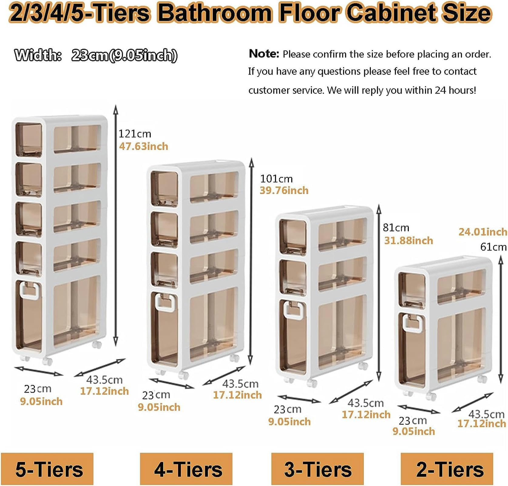 Gabinete de piso para baño con cajones apilables, gabinete de almacenamiento móvil de 2/3/4/5 cajones, organizador de gabinete de piso para baño pequeño con ruedas, Gabin