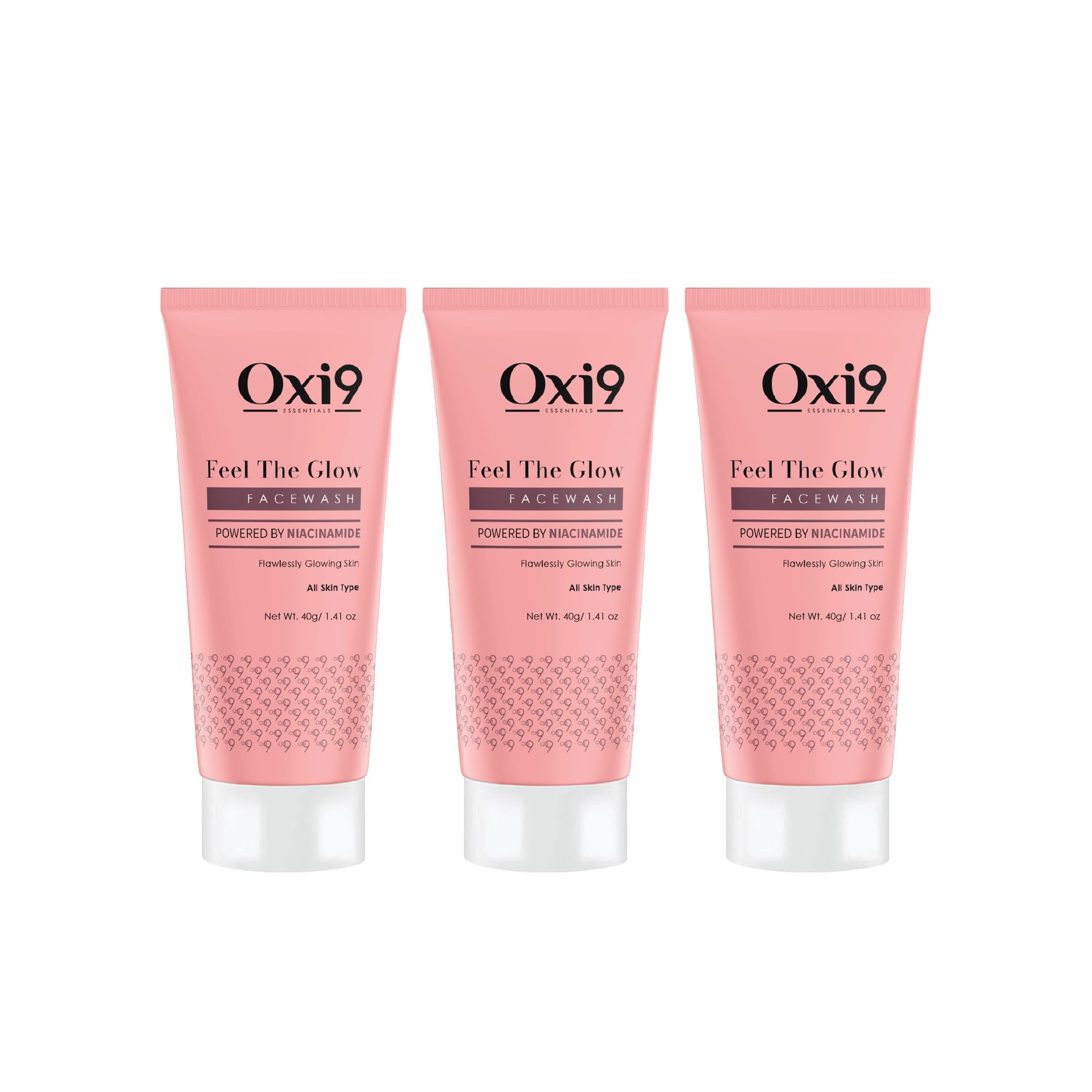 Oxi9 Feel the Glow Face Wash | 40g | Pack of 3 | Instant Glow | Flawlessly Glowing Skin | Sulphate Free