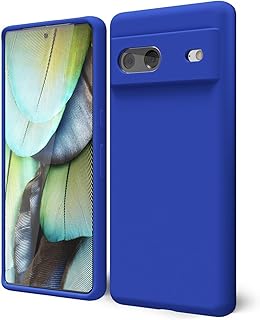 جراب حماية من السيليكون السائل لموبايل جوجل بيكسل 8، أزرق