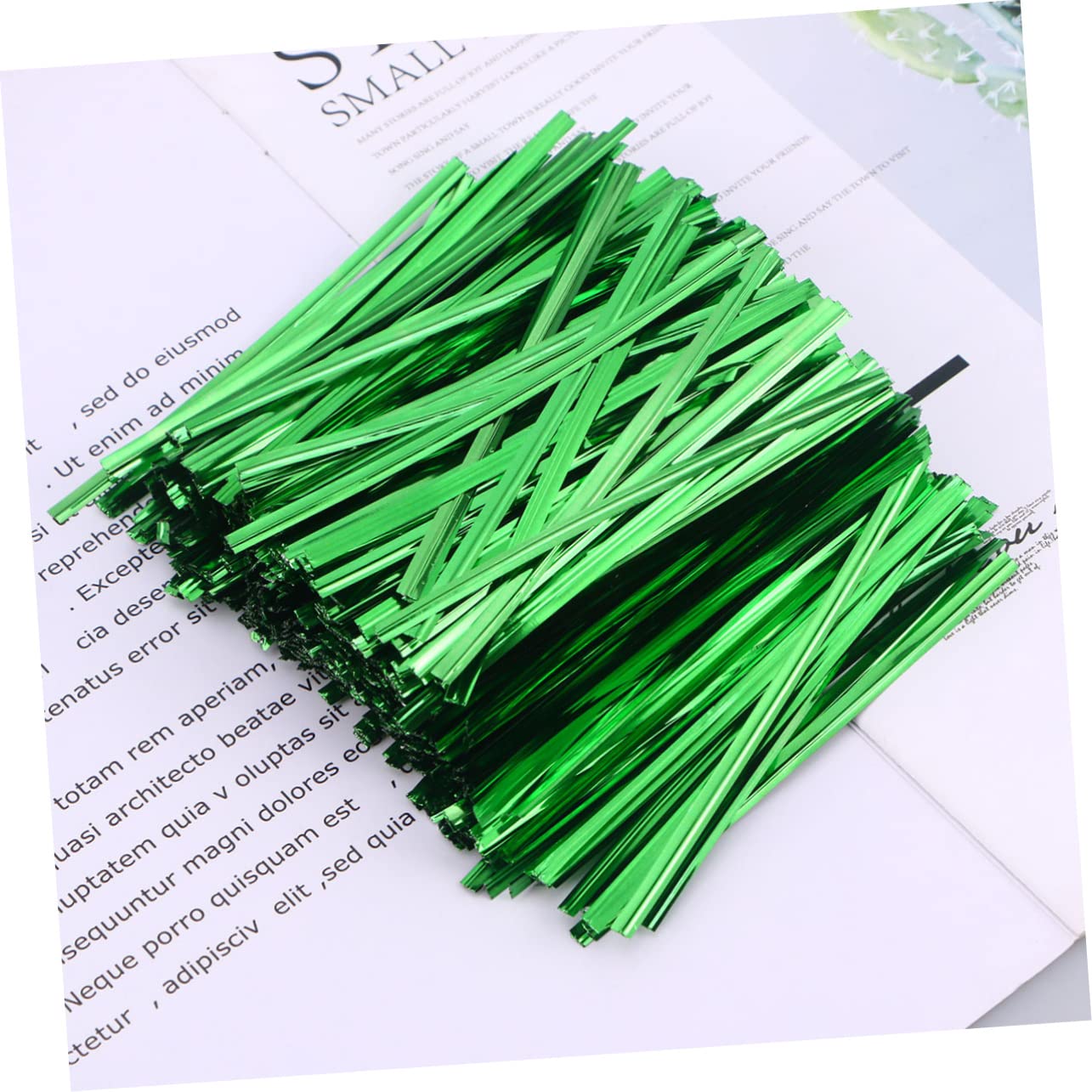 800pcs Colorful Metallic Candy Ties for Bags, 10cm Bread Ties image 2