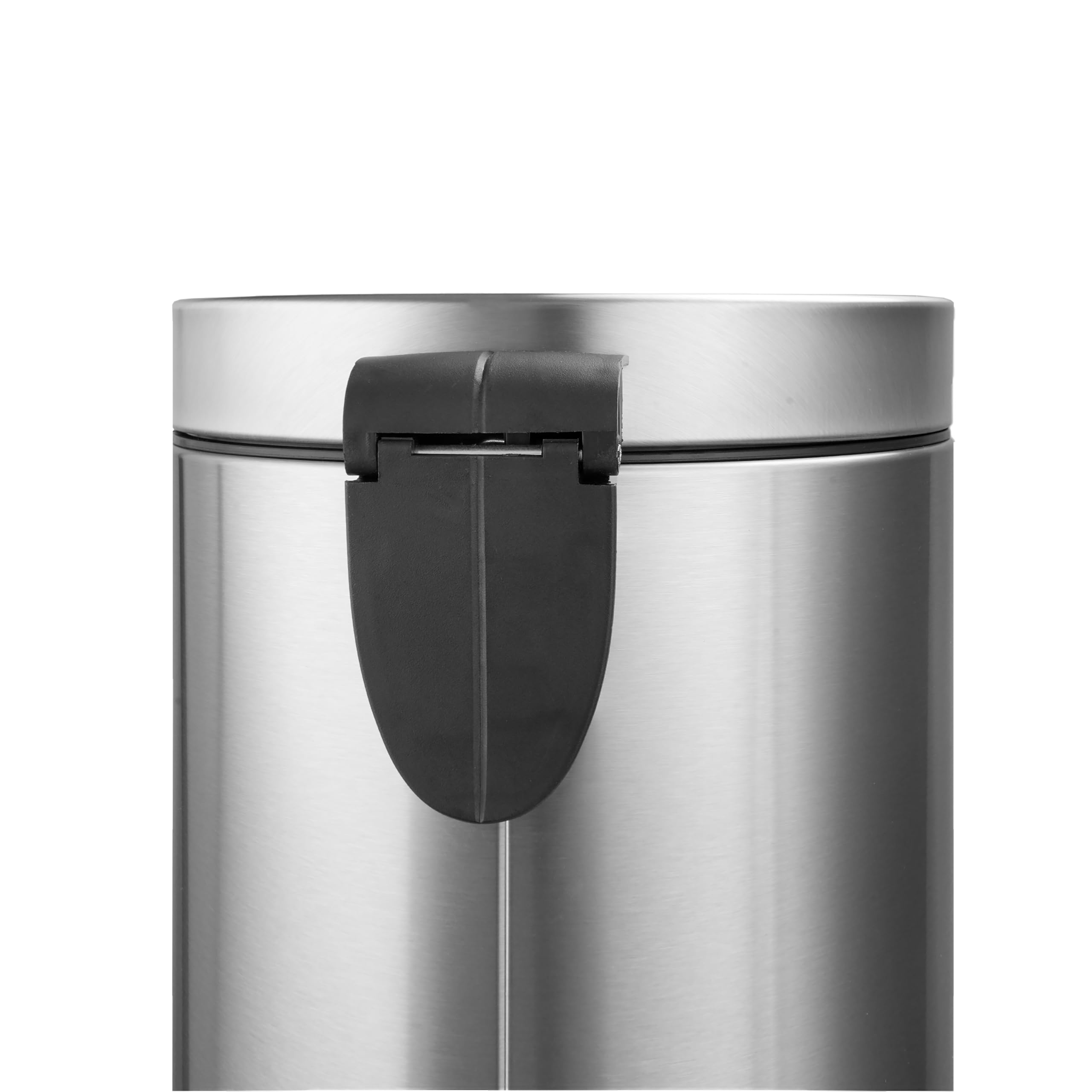 Restmülleimer Deckel Aus Edelstahl,Mülleimer Soft-Close,5L Trash Bin Tretmülleimer Mit,Toilet Trash Bin 5L Herausnehmbarer Innenbehälter (Original, 5L)