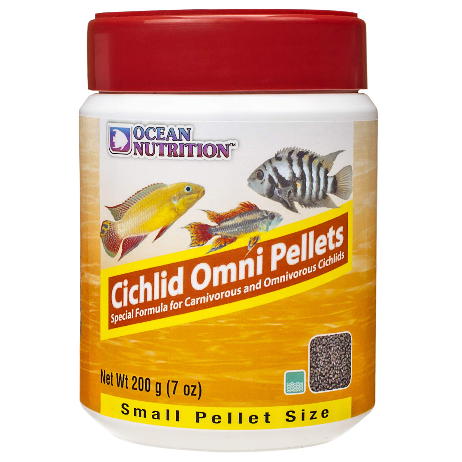 Ocean Nutrition Cichlid Omni Small Pellet 200g, 200 g (Pack of 1)