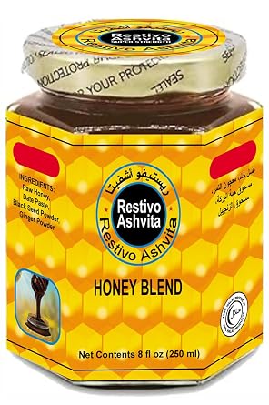 Restivo Ashvita Natural Honey Blend, 250 ml / 8 oz