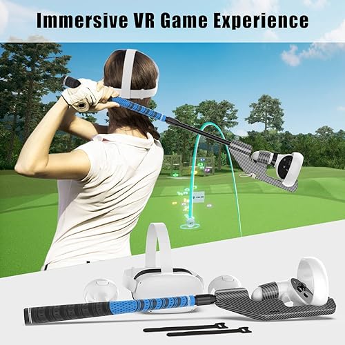 Miniatura 7 de 2023 Upgraded VR Golf Club for Oculus Quest 2, Oculus Golf Club Attachment Adapter for Oculus Quest 2 Controller and Oculus Quest 1, VR Golf Club