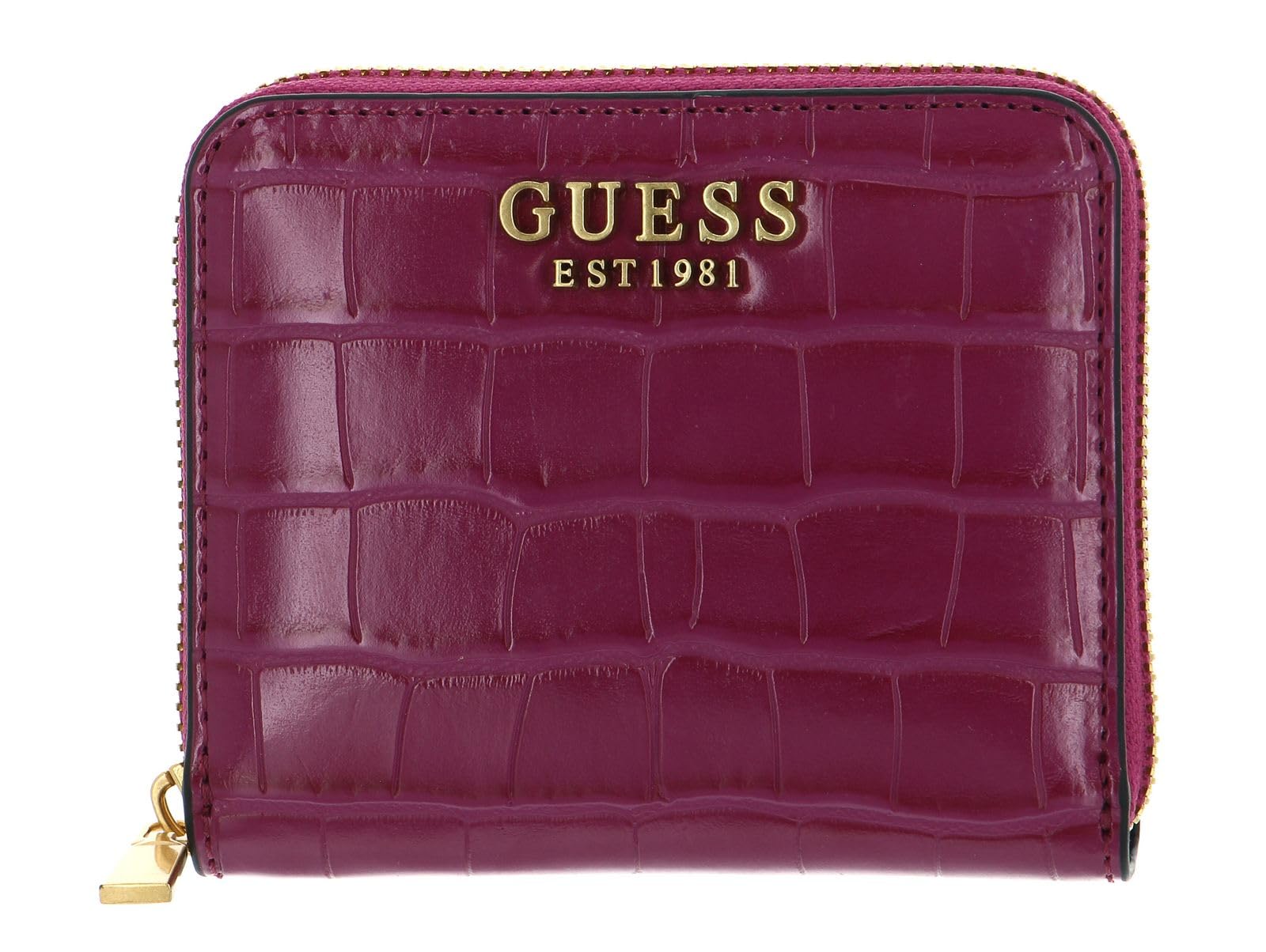 GUESS Geldbörse Laurel SLG Small Zip Around Wallet Boysenberry pink