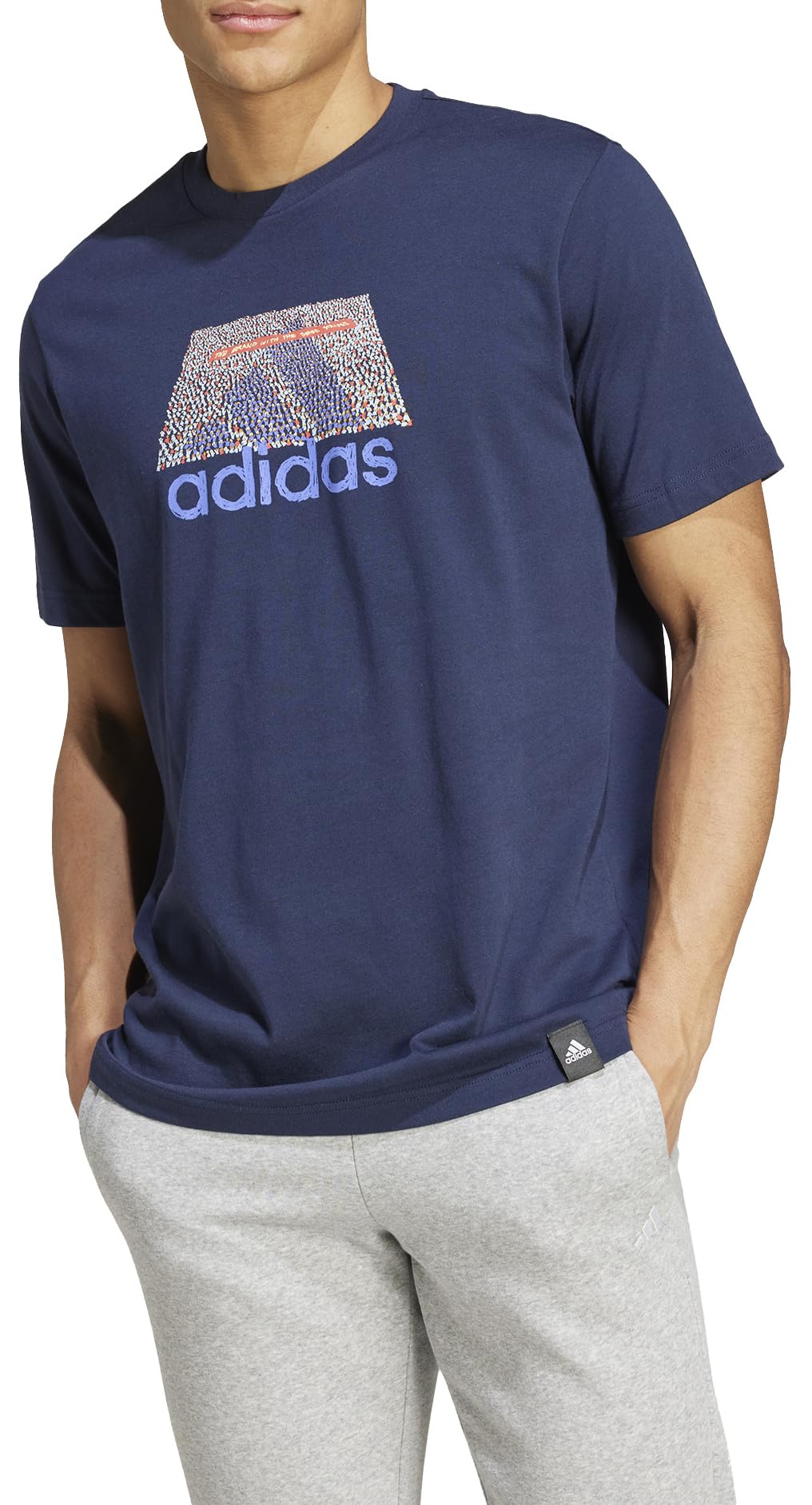 adidas Mężczyźni CODES BOS GRAPHIC TEE, legend ink, L