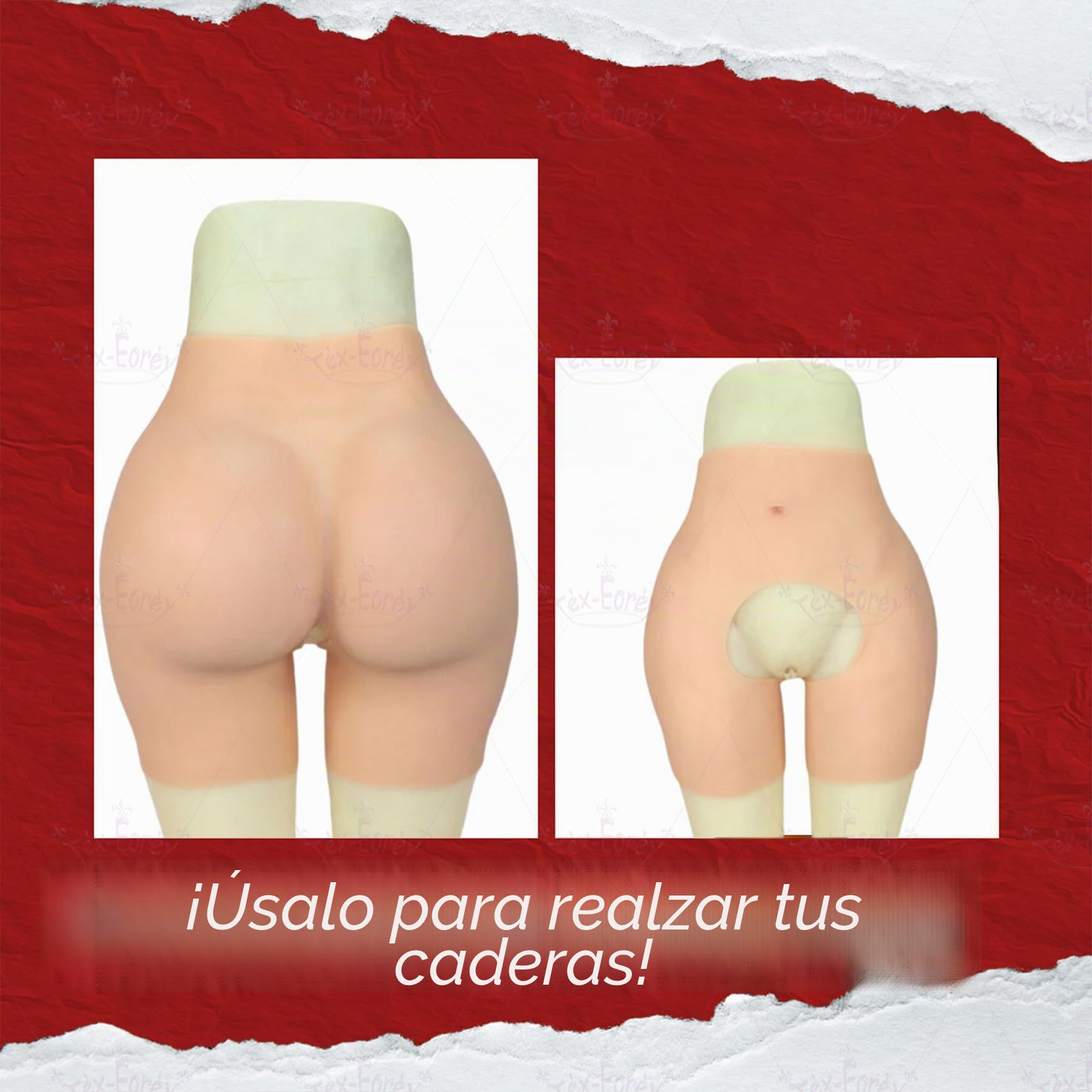 Silicona Glúteos Y Cadera Enhancer Faja Falsos Traseros Abiertos Entrepierna Pantalones Shaper Push Up Caderas No Pegajosas para Mujeres,Marrón,One Size