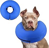 Vista 54 de Supet - Collar isabelino inflable para recuperación, posoperatorio para perros pequeños, medianos y cachorros