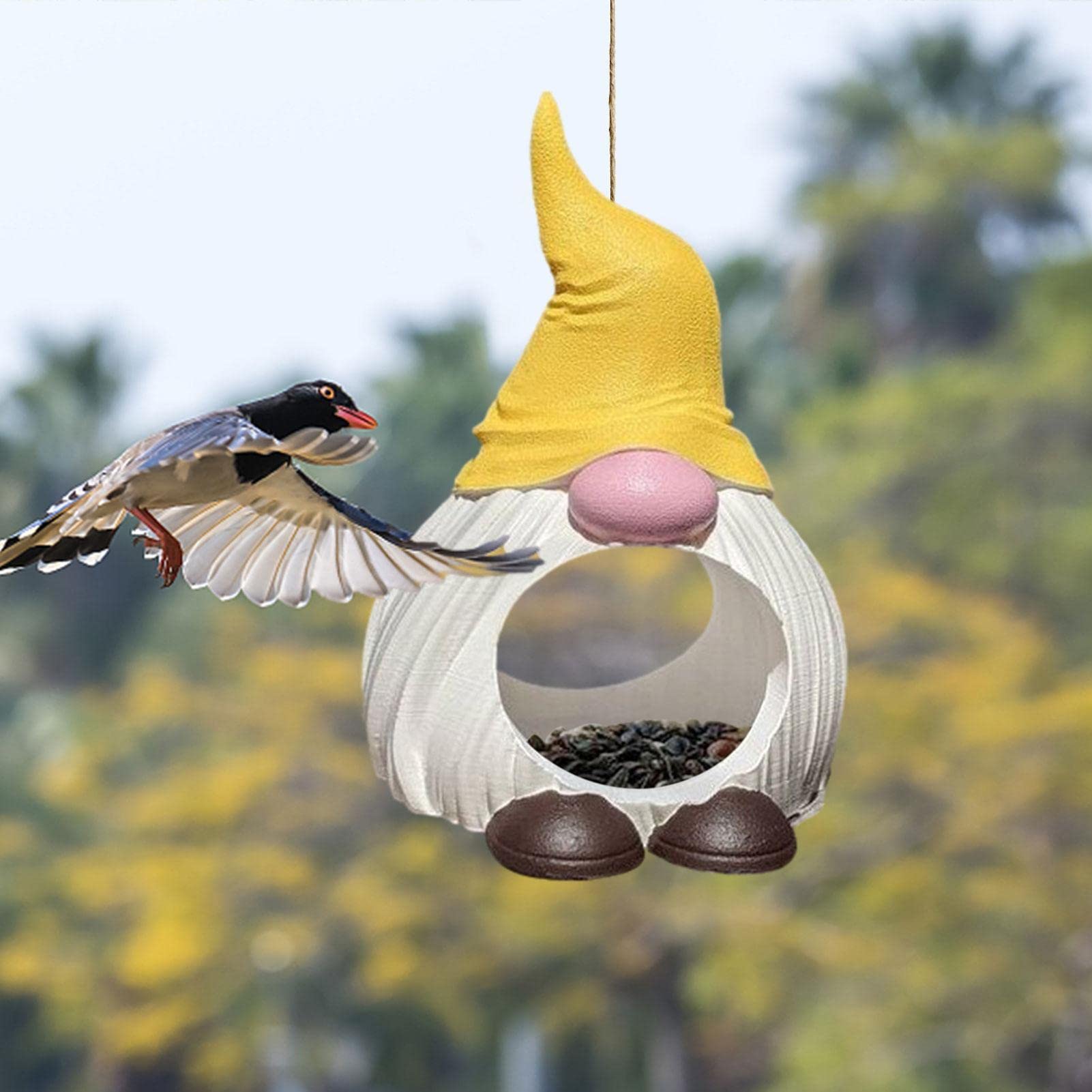 Mangeoire À Oiseaux En Bois - Mangeoire Créative Pour Oiseaux Sauvages