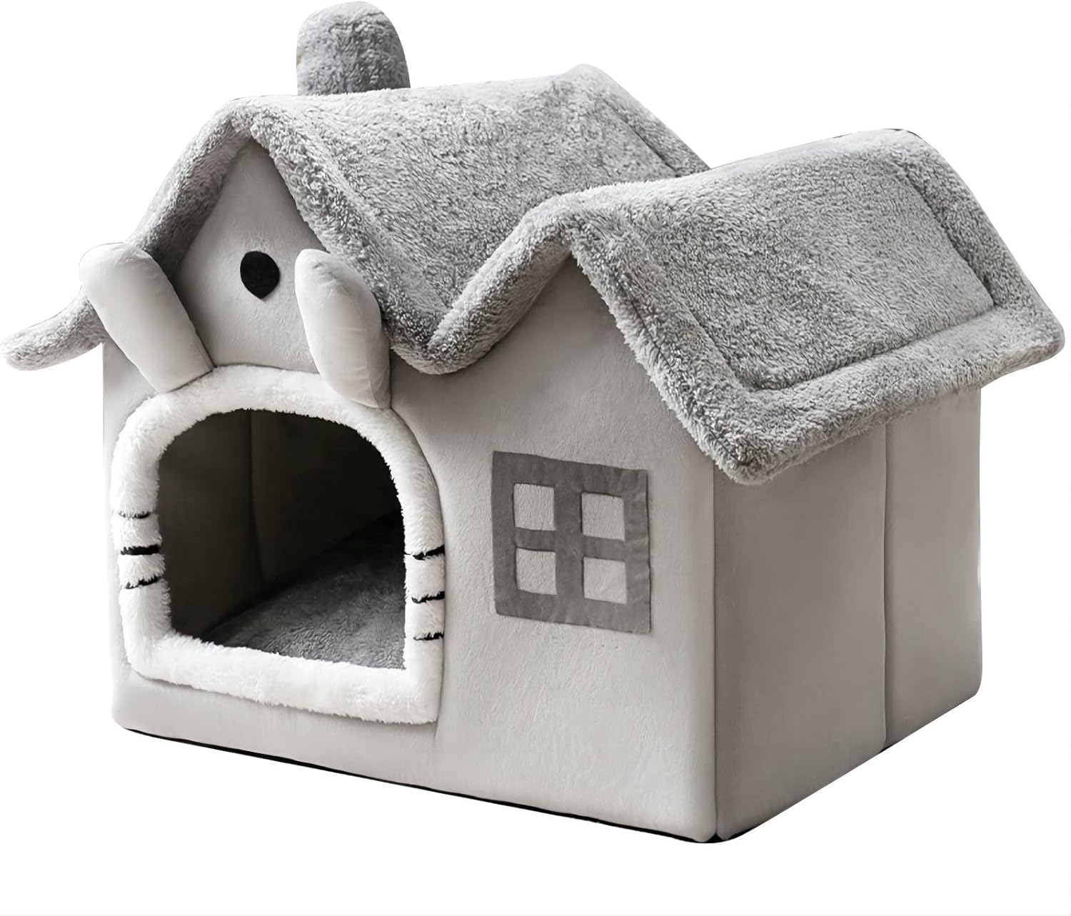 SEOUGEE Dog House, Portable Cat Kennel Bed Indoor with Removable