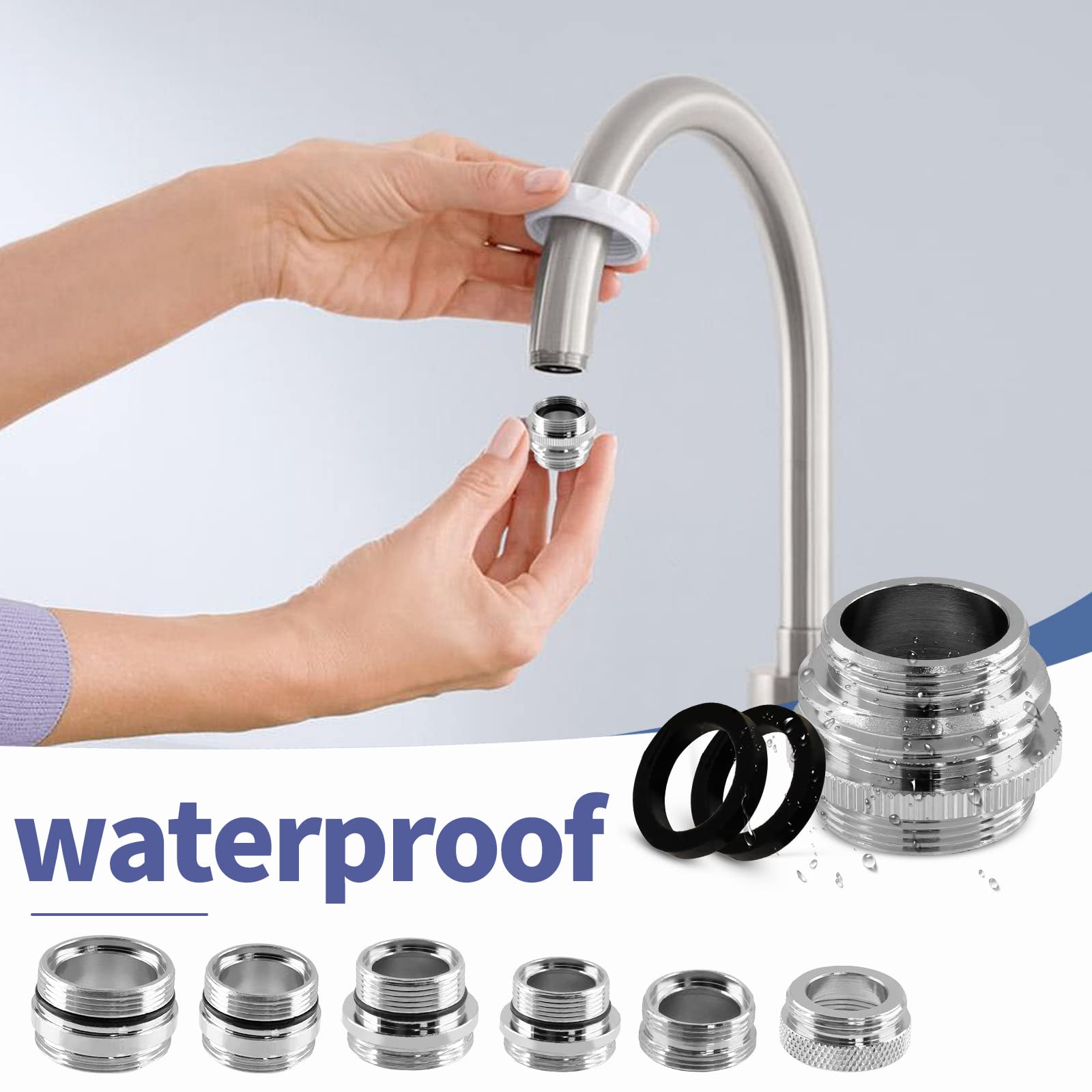 4 Pcs Faucet Adapter Washer Hose for Sink Portable Dishwasher 4 Pcs Faucet Adapter Washer Hose for Sink Portable Dishwasher