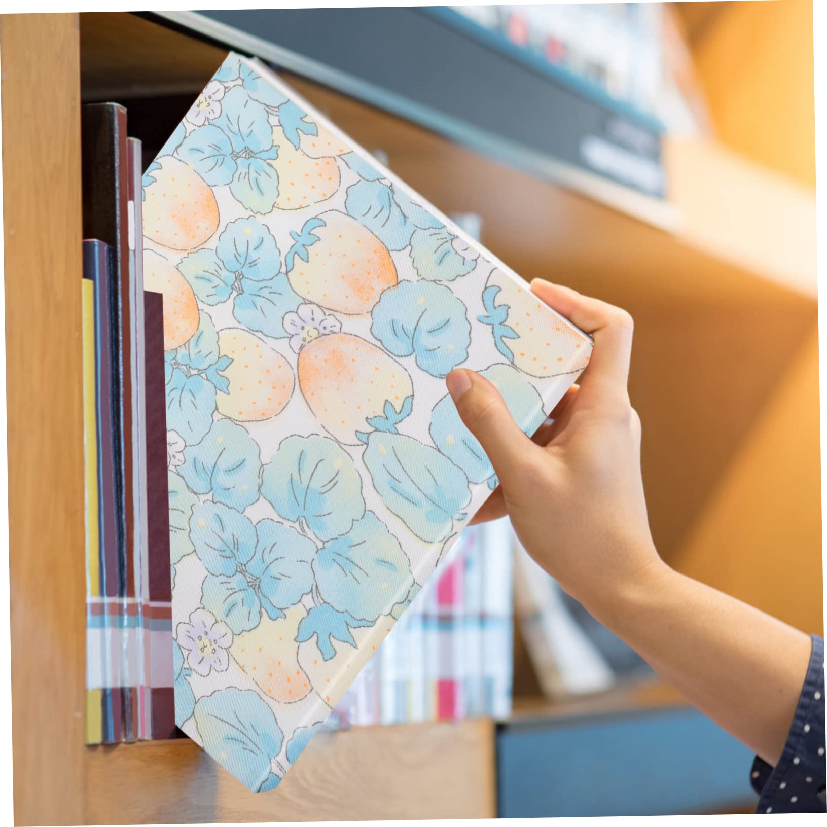 4pièces Housse De Réutilisable Décoratif Anti- Pour Cahiers Avec Motifs Fraise