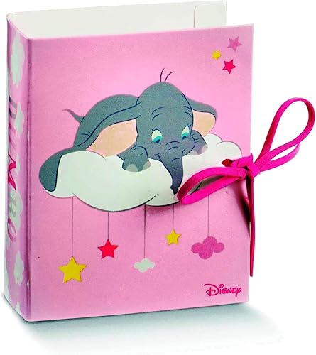 CARTOON WORLD Bonbonnière Trousse porte-dragées Book Disney Dumbo Rose