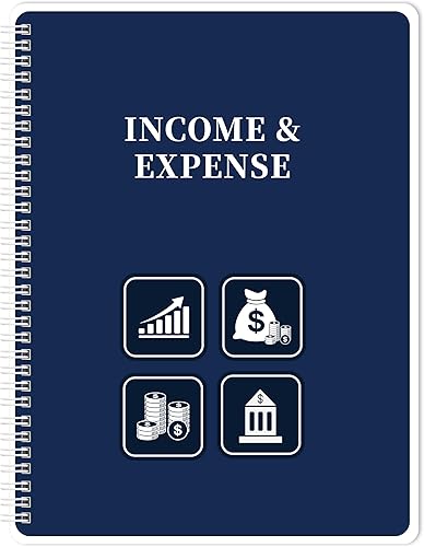 Libro de registro de ingresos y gastos, libro de registro de contabilidad, contabilidad y contabilidad, 9 x 11 pulgadas, libro de contabilidad para