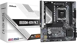 Placa Mãe ASRock B650M-HDV/M.2, Chipset B650, AMD AM5, mATX, DDR5