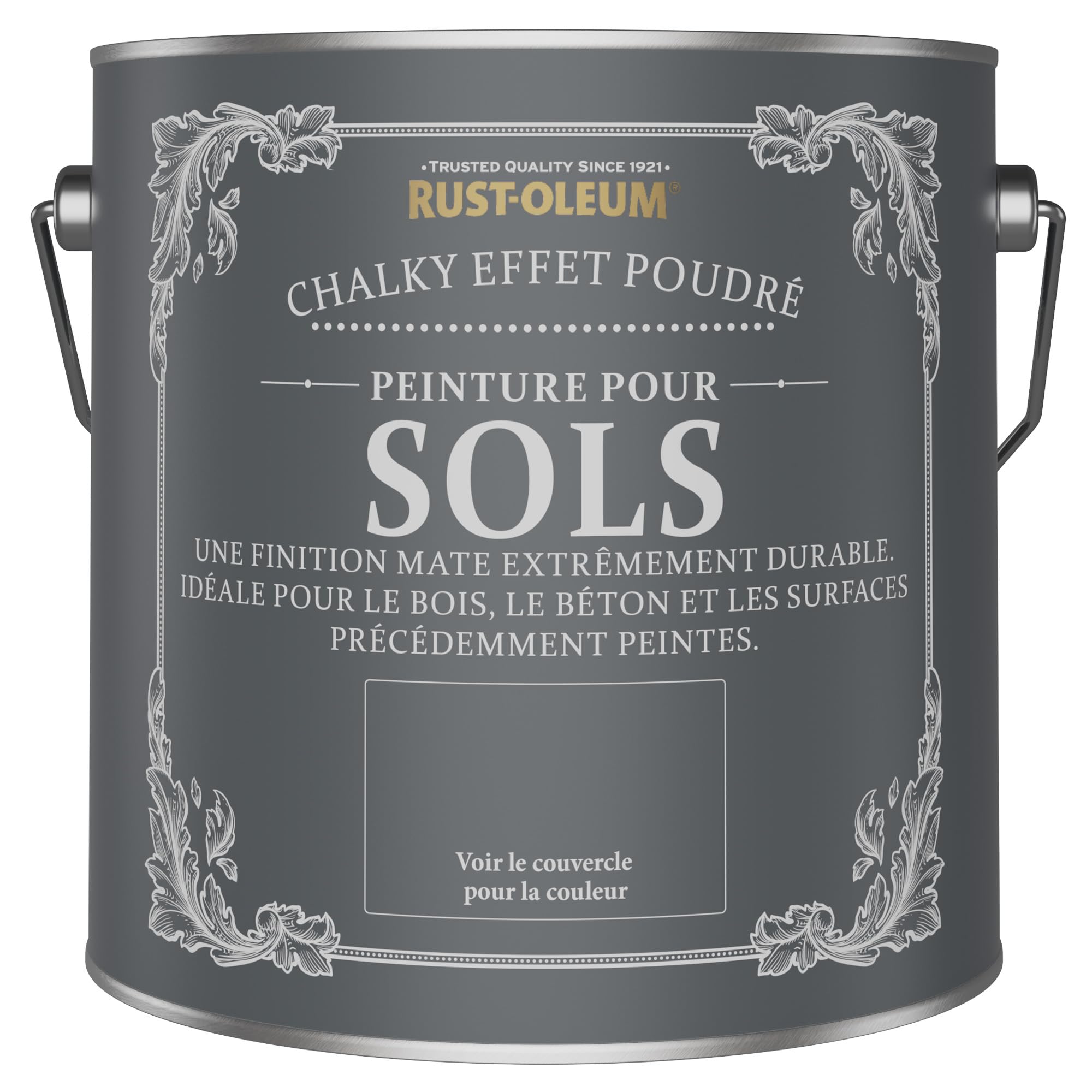 Rust-Oleum Peinture Rouge Résistante aux rayures pour Sols, Finition Mate - Saumon 2.5L
