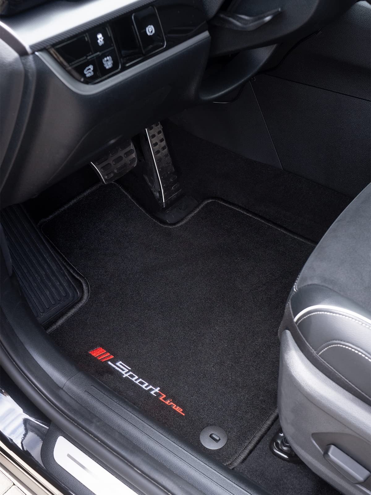 Alfombrillas Velour para Coche Estera del Coche Alfombrillas Velour Coche compatibles con Haft Volkswagen Passat B7 2010-2014 Kombi/Sedan