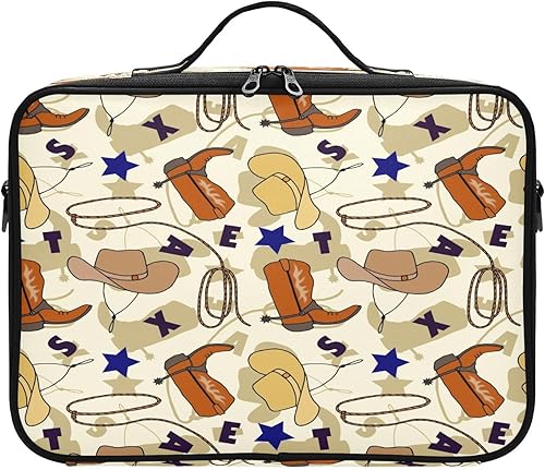 Botas vaqueras sin costuras, sombrero de maquillaje, bolsa de cosméticos, artículos de tocador, bolsa de viaje, organizador de maquillaje, bolsa de