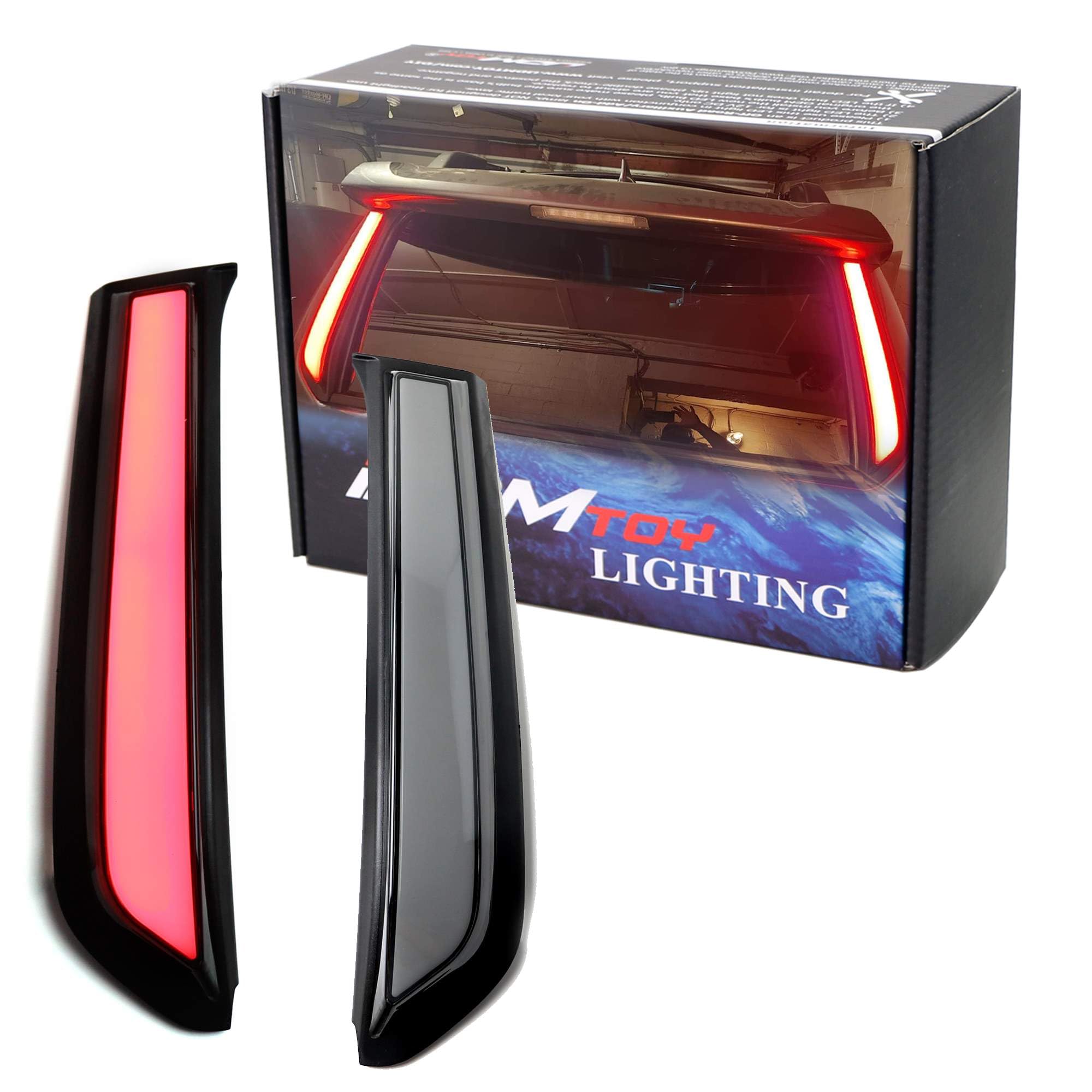 Amazon.com: iJDMTOY Smoked Lens Full LED Rear Window Pillar