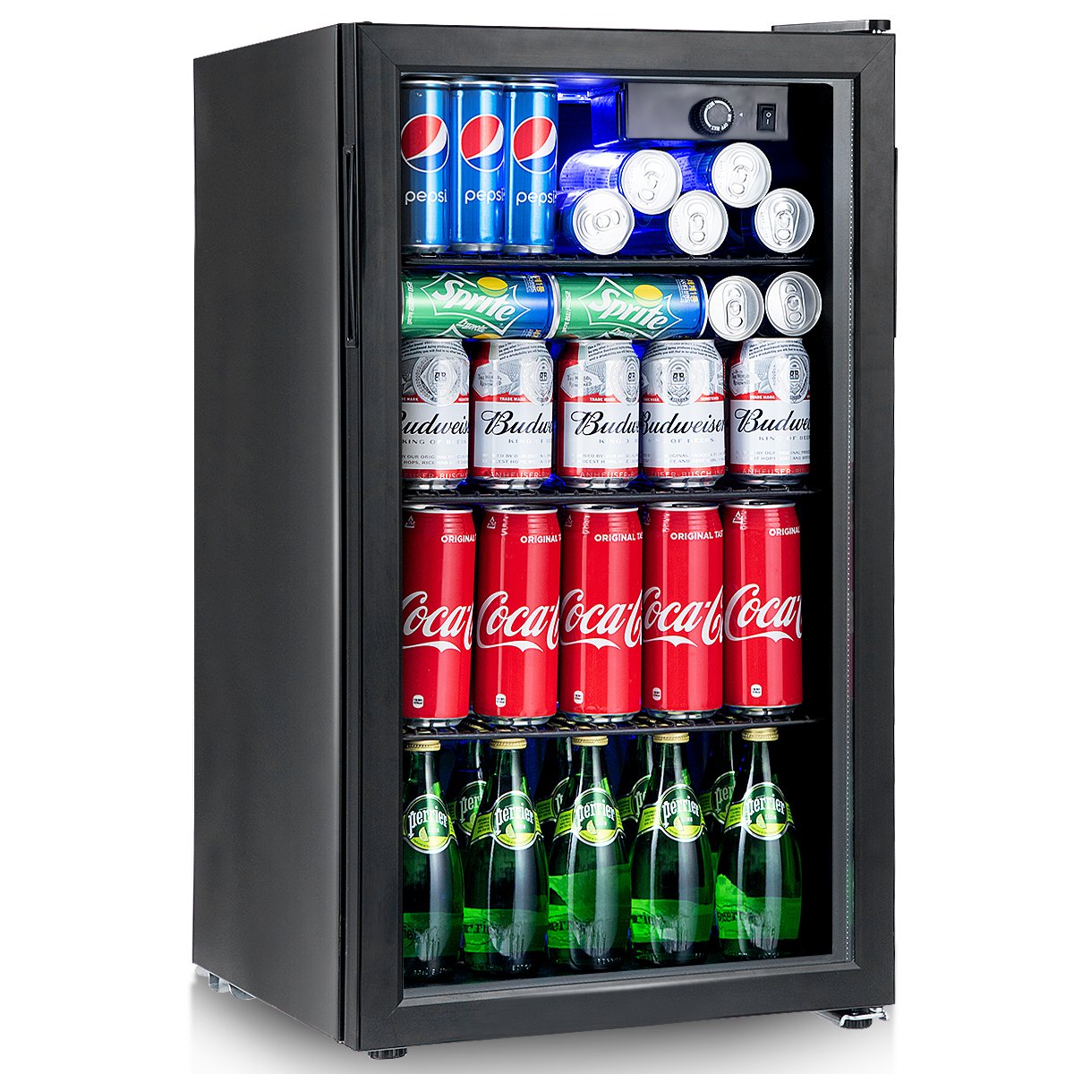 Buy COSTWAY Beverage Refrigerator and Cooler 120 Cans Capacity Mini